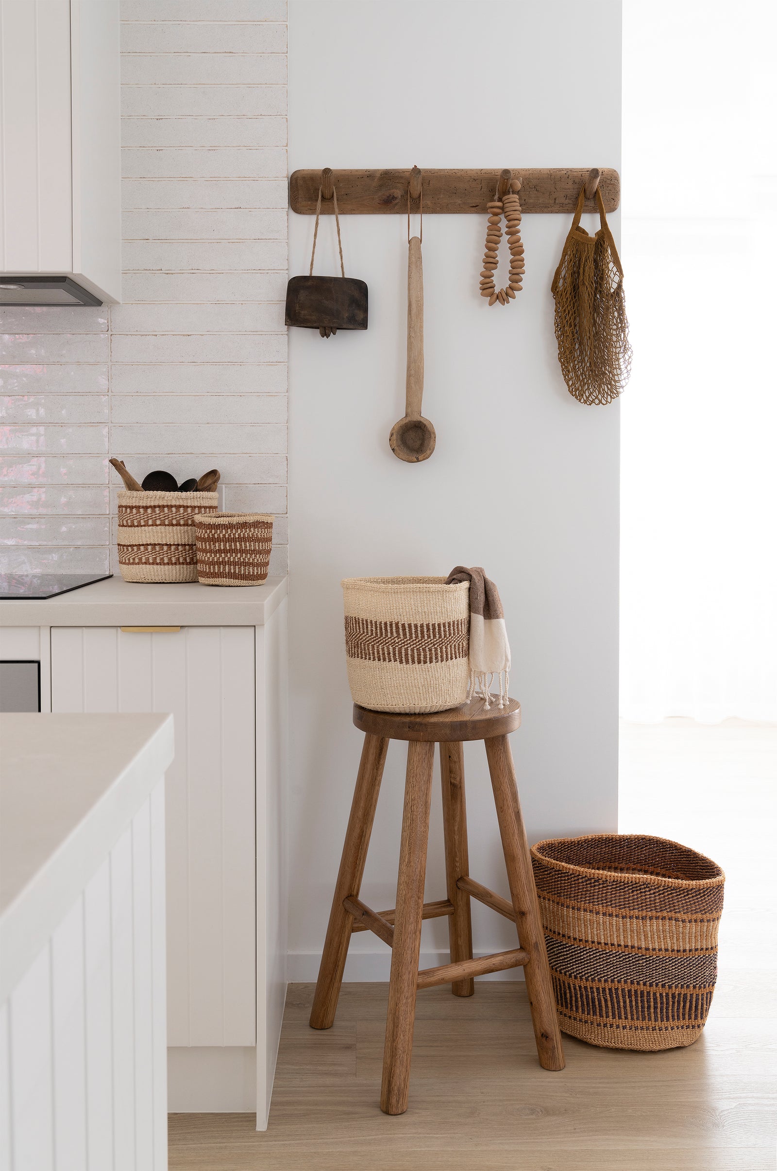 Woven Sisal Storage Basket - Large