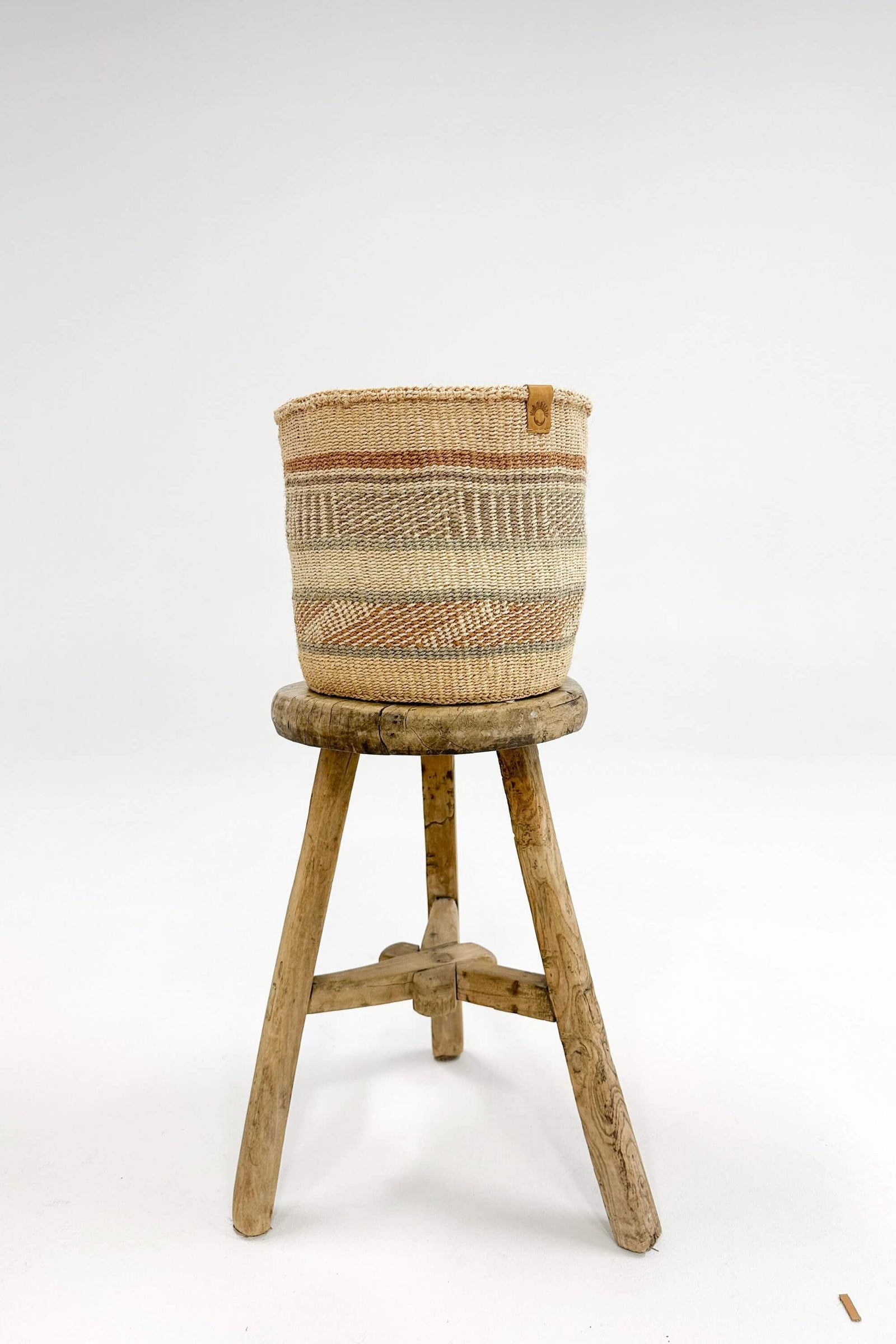 Woven Sisal Storage Basket - Medium