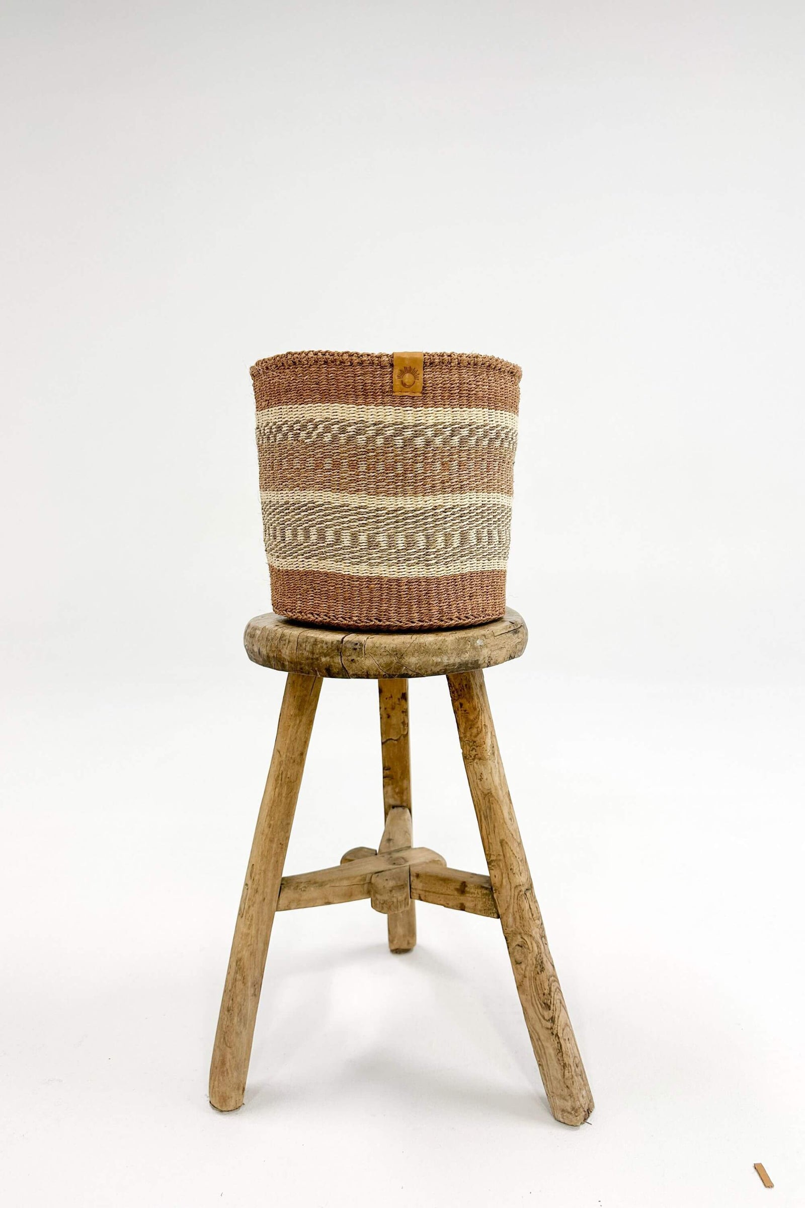 Woven Sisal Storage Basket - Medium