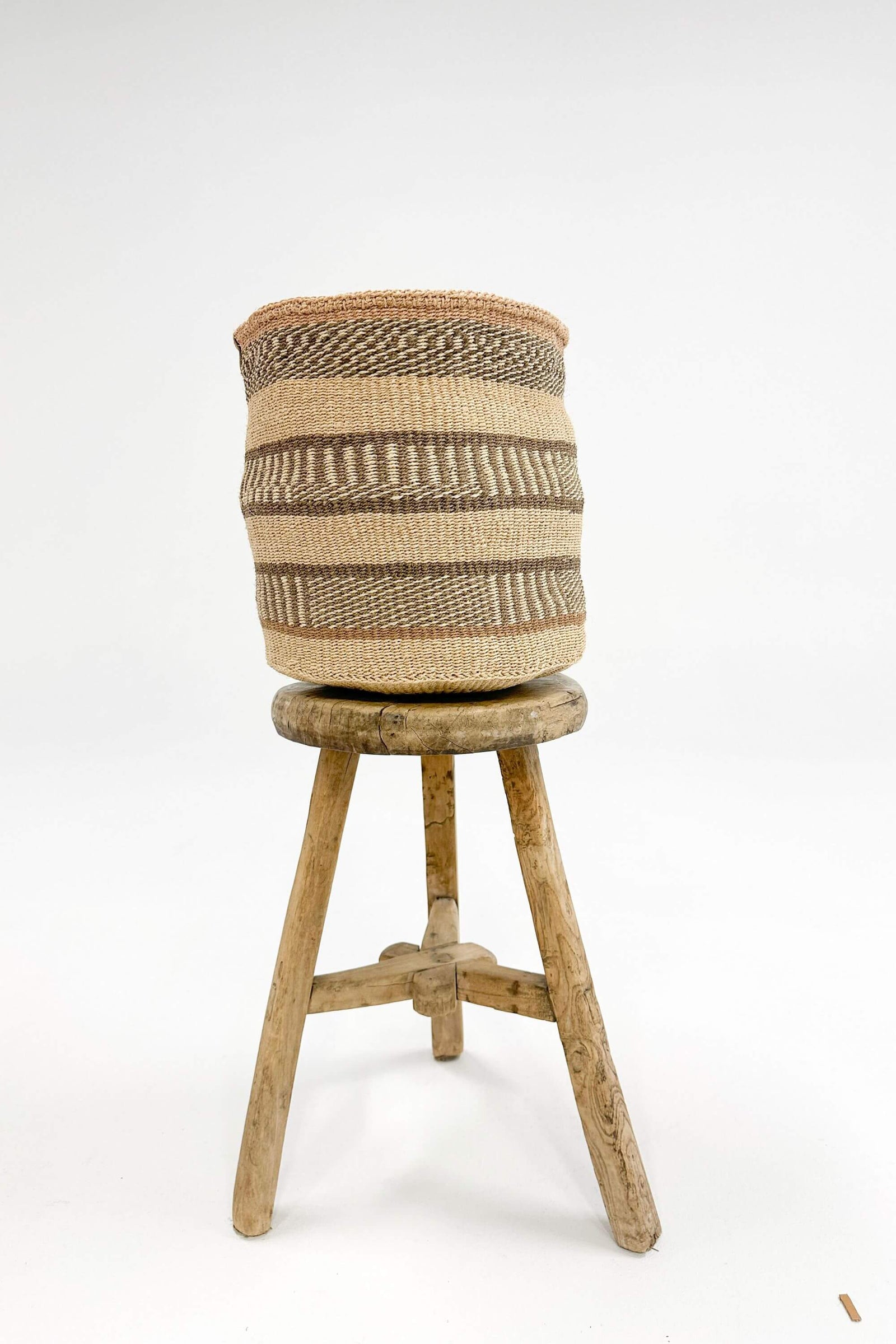 Woven Sisal Storage Basket - Large