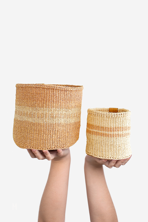 Woven Sisal Storage Basket - Small (Pair)