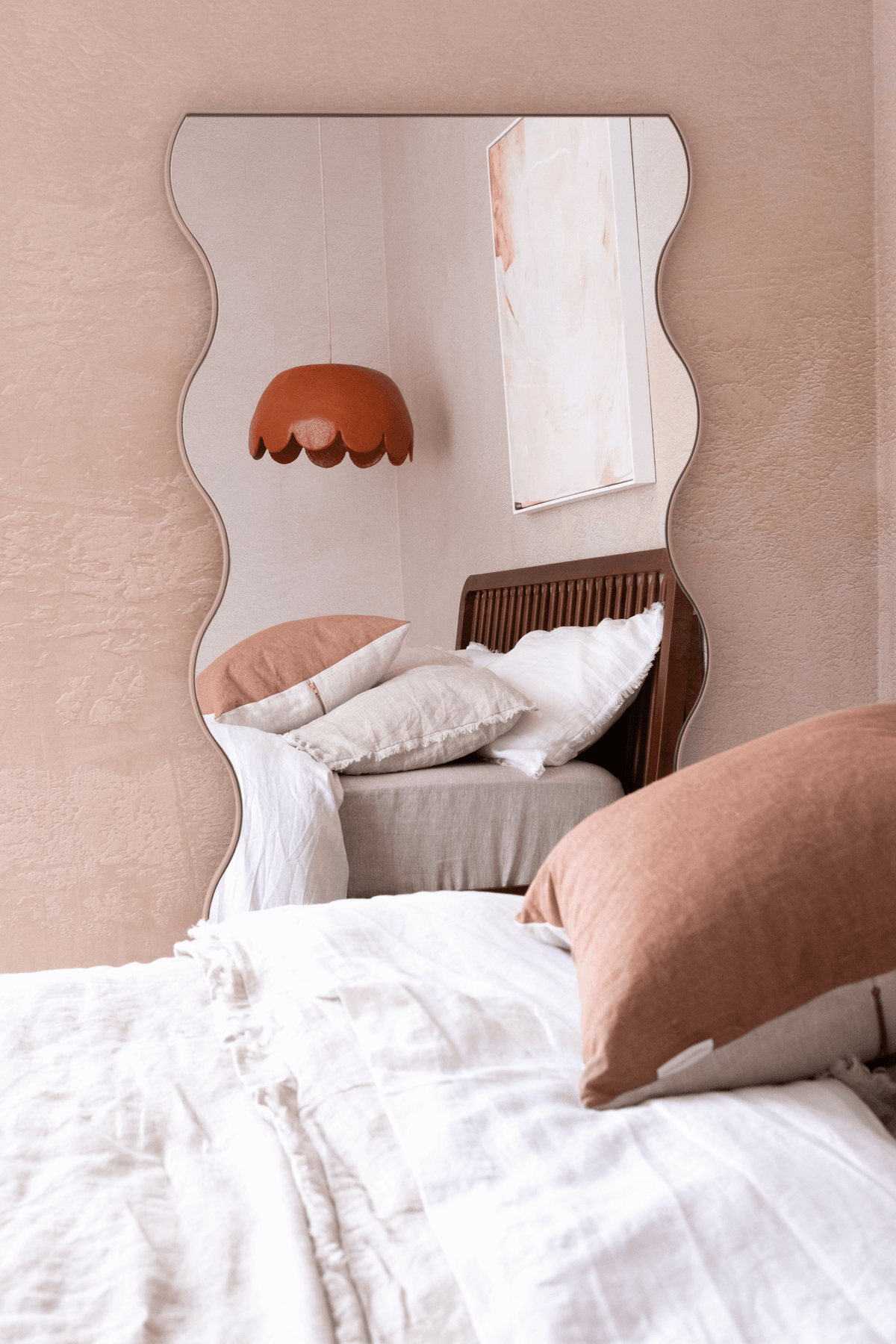 Scalloped Pendant Light - Clay - Large (see dispatch est below)