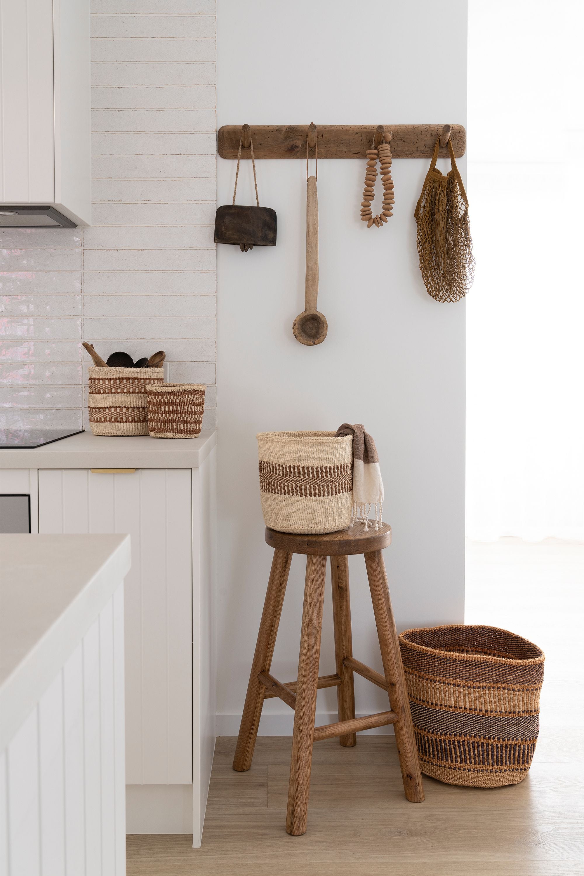 Woven Sisal Storage Basket - Small (Pair)