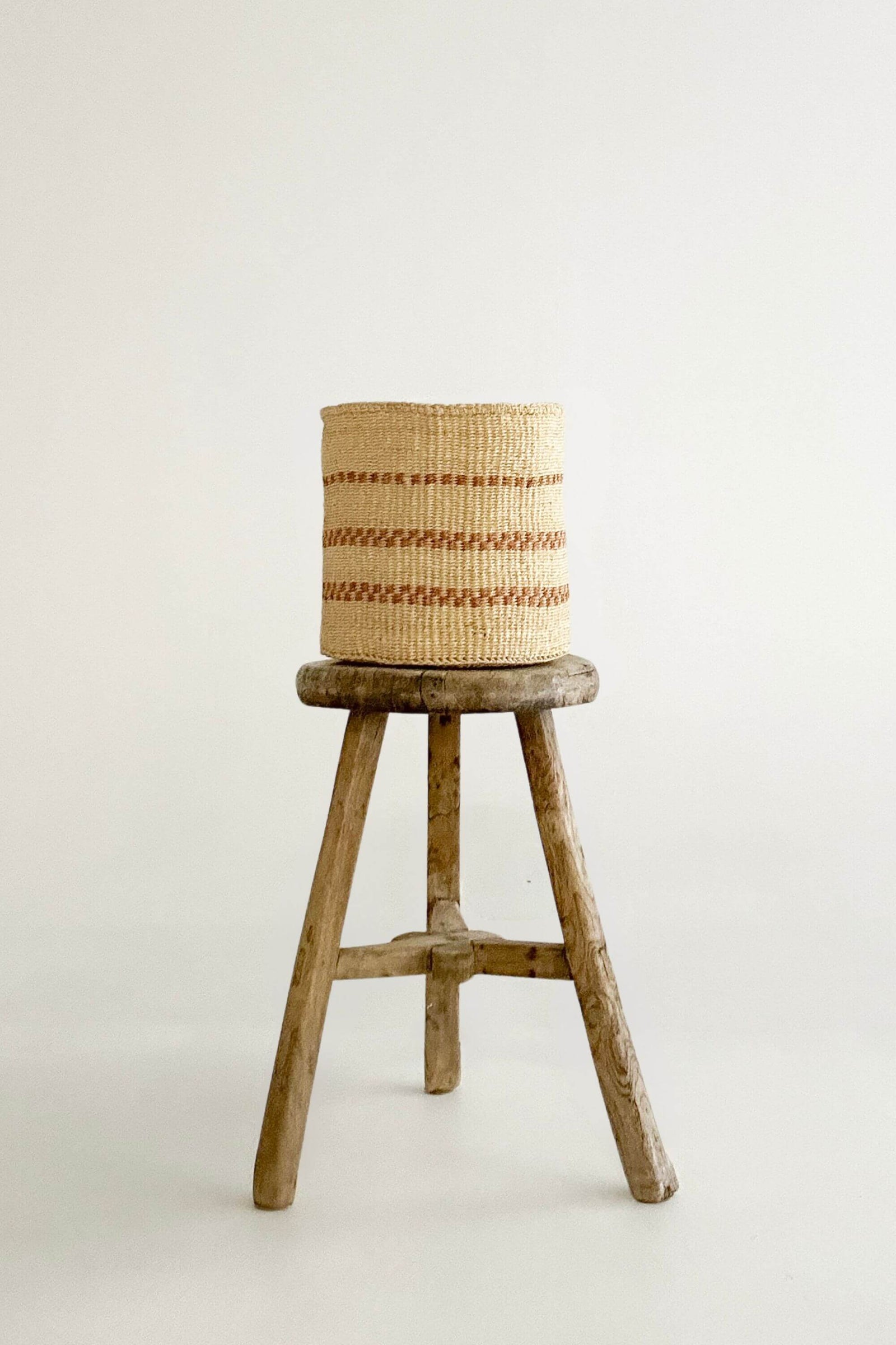 Woven Sisal Storage Basket - Medium