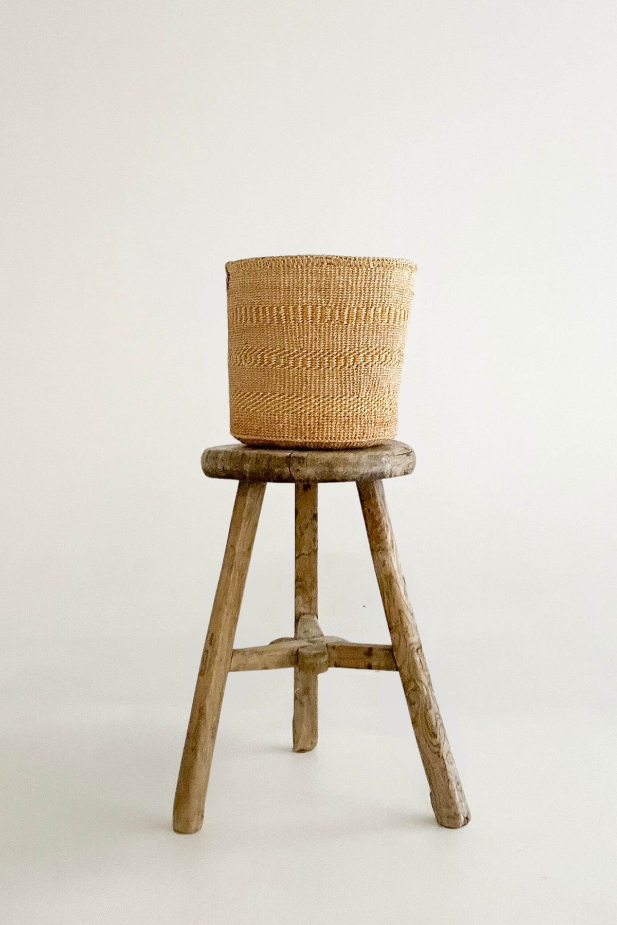 Woven Sisal Storage Basket - Medium