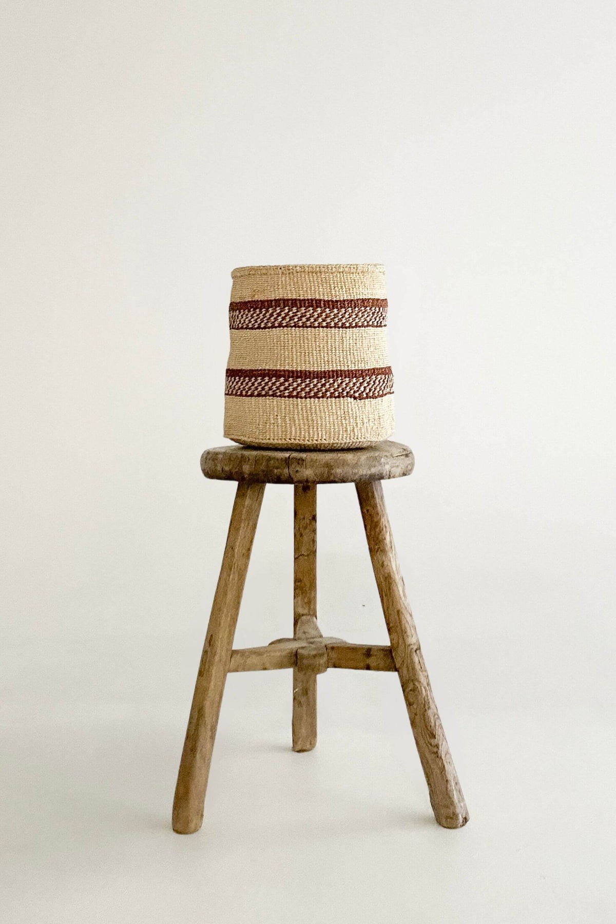 Woven Sisal Storage Basket - Medium