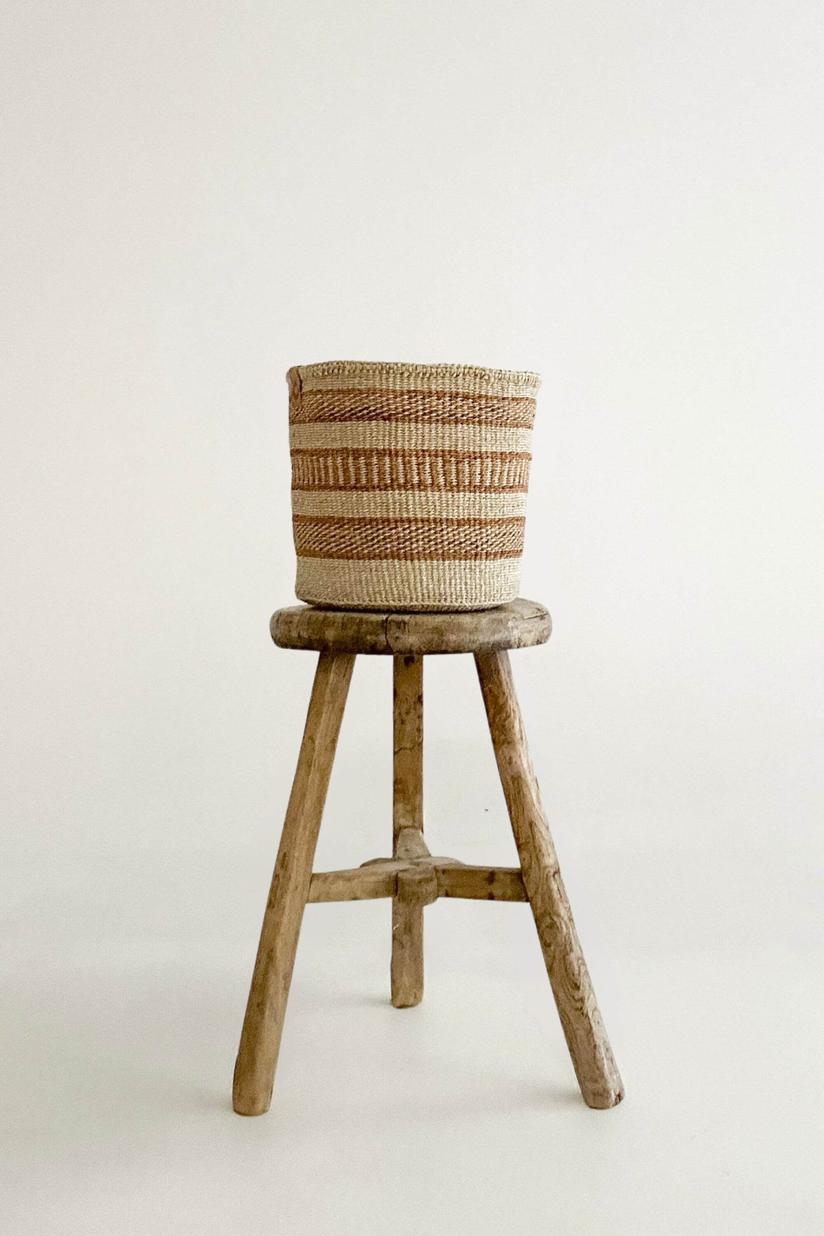 Woven Sisal Storage Basket - Medium