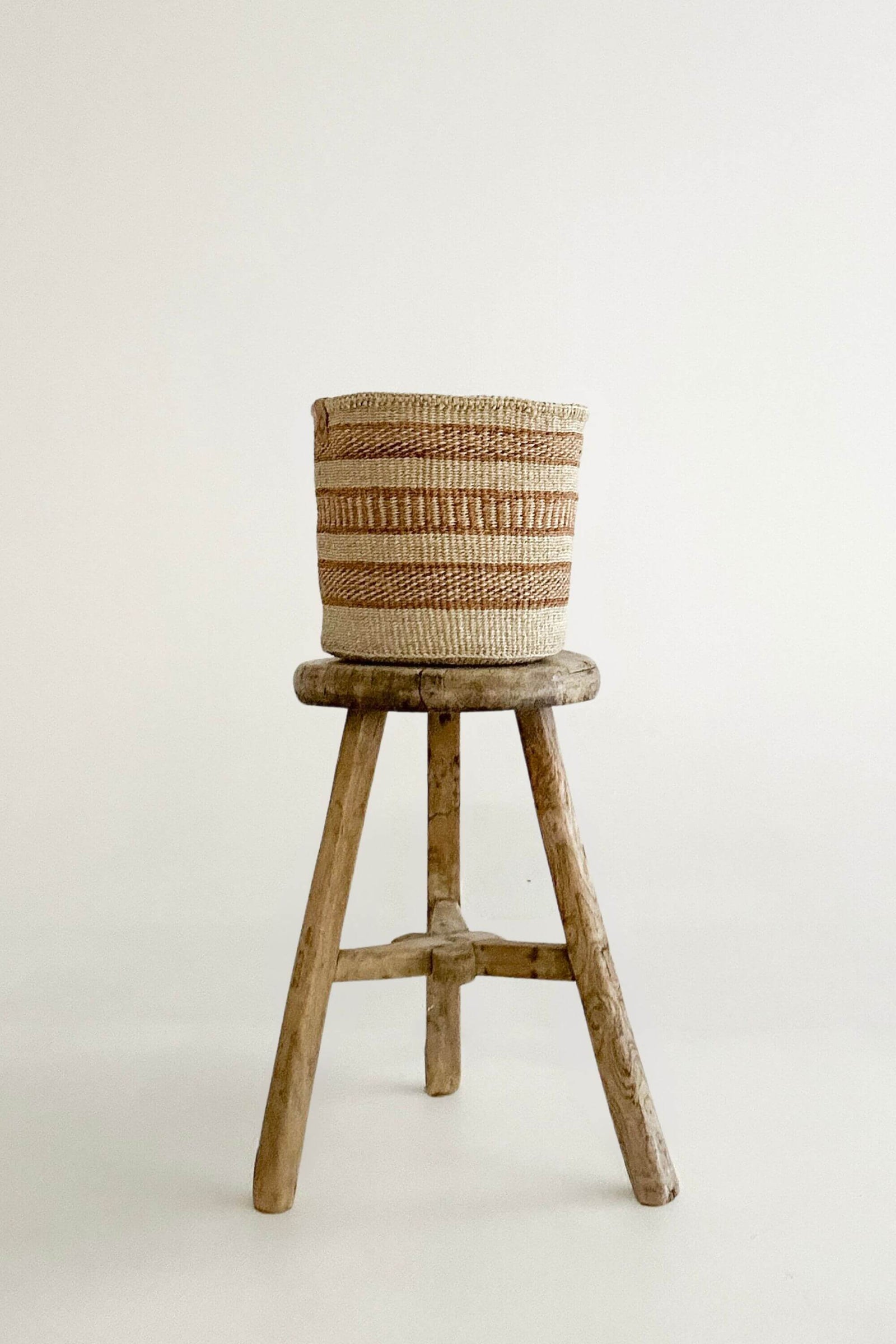 Woven Sisal Storage Basket - Medium