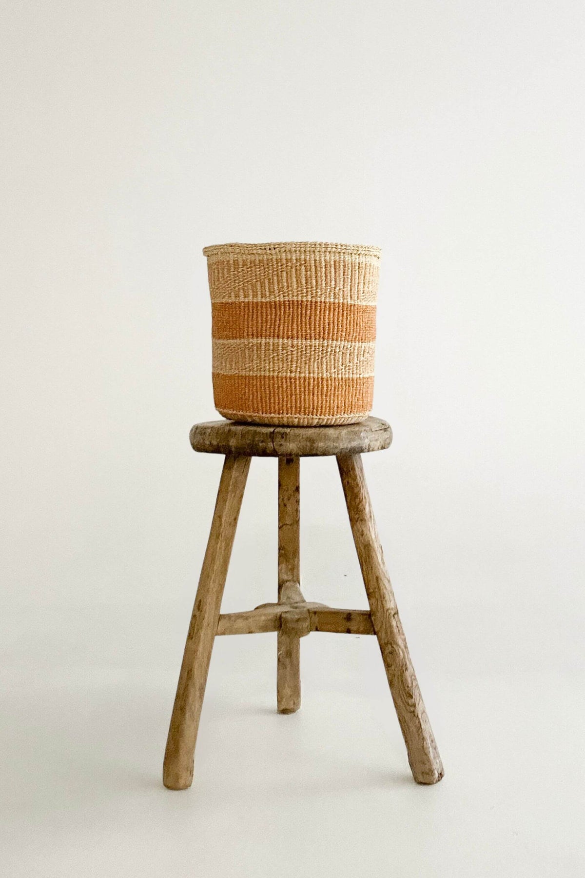 Woven Sisal Storage Basket - Medium
