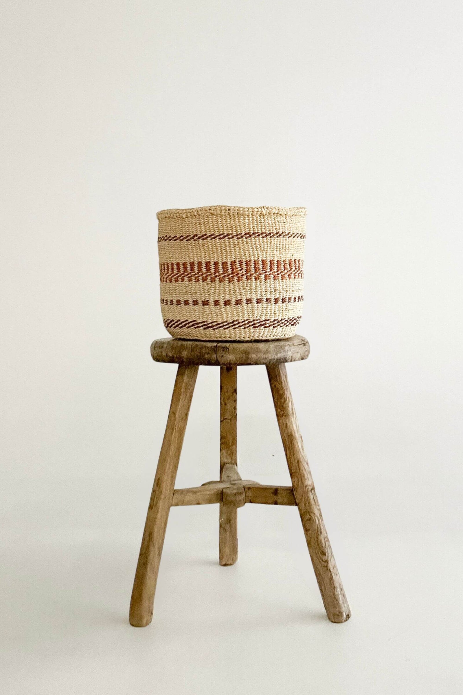 Woven Sisal Storage Basket - Medium
