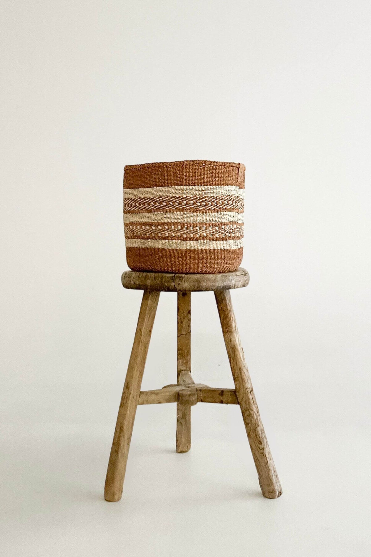 Woven Sisal Storage Basket - Medium