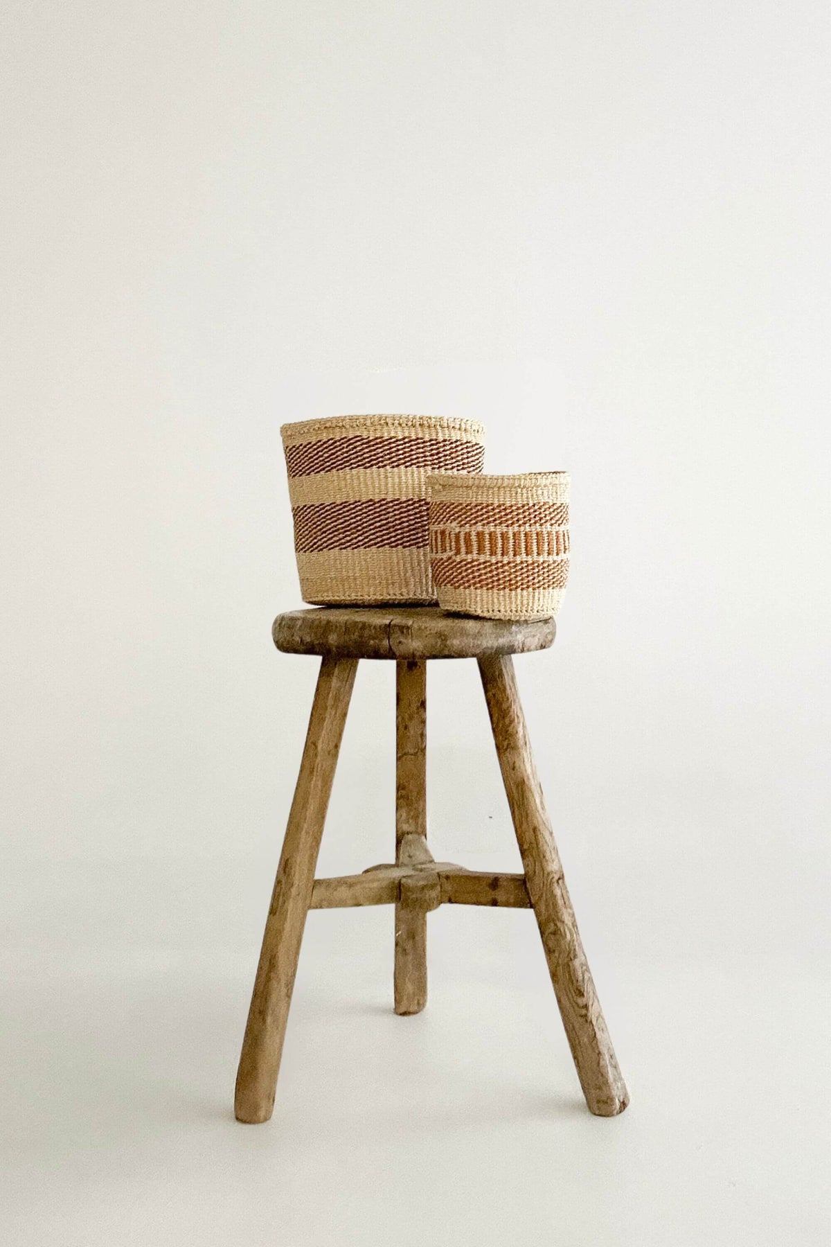 Woven Sisal Storage Basket - Small (Pair)