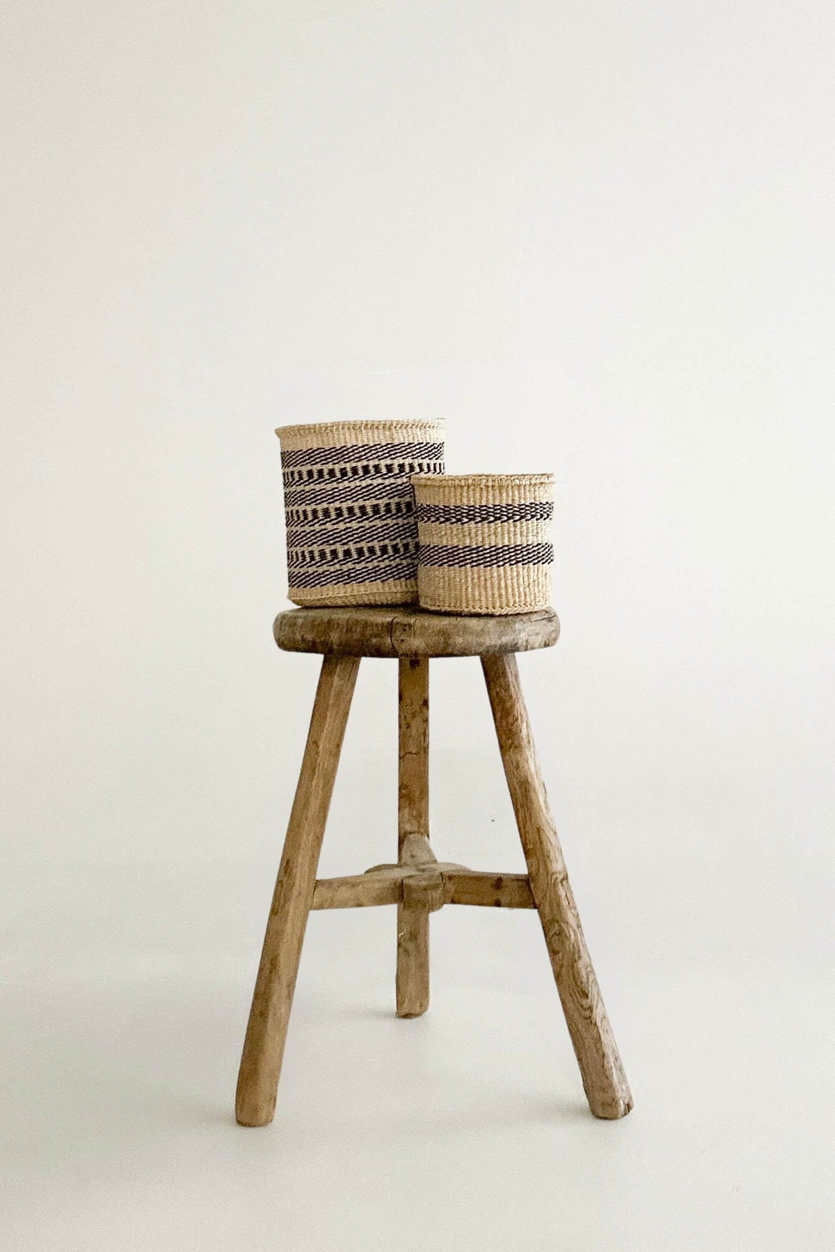 Woven Sisal Storage Basket - Small (Pair)