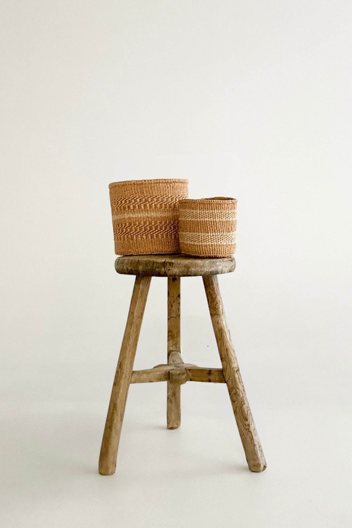 Woven Sisal Storage Basket - Small (Pair)