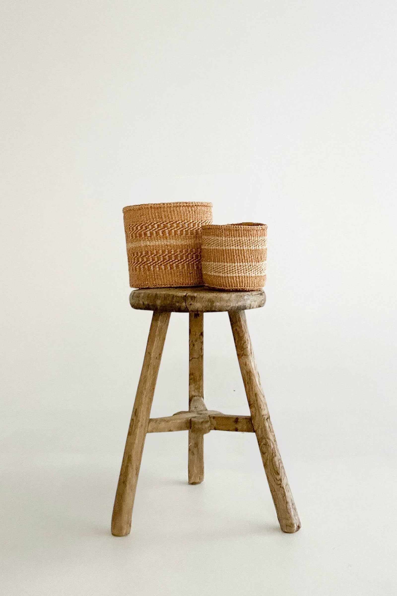Woven Sisal Storage Basket - Small (Pair)