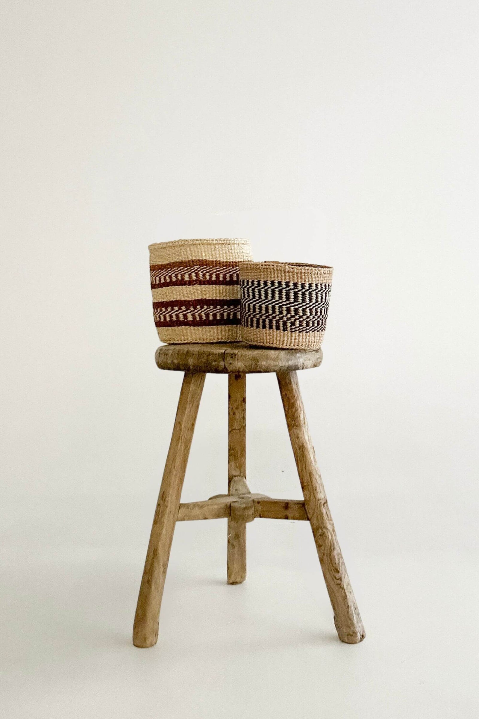 Woven Sisal Storage Basket - Small (Pair)