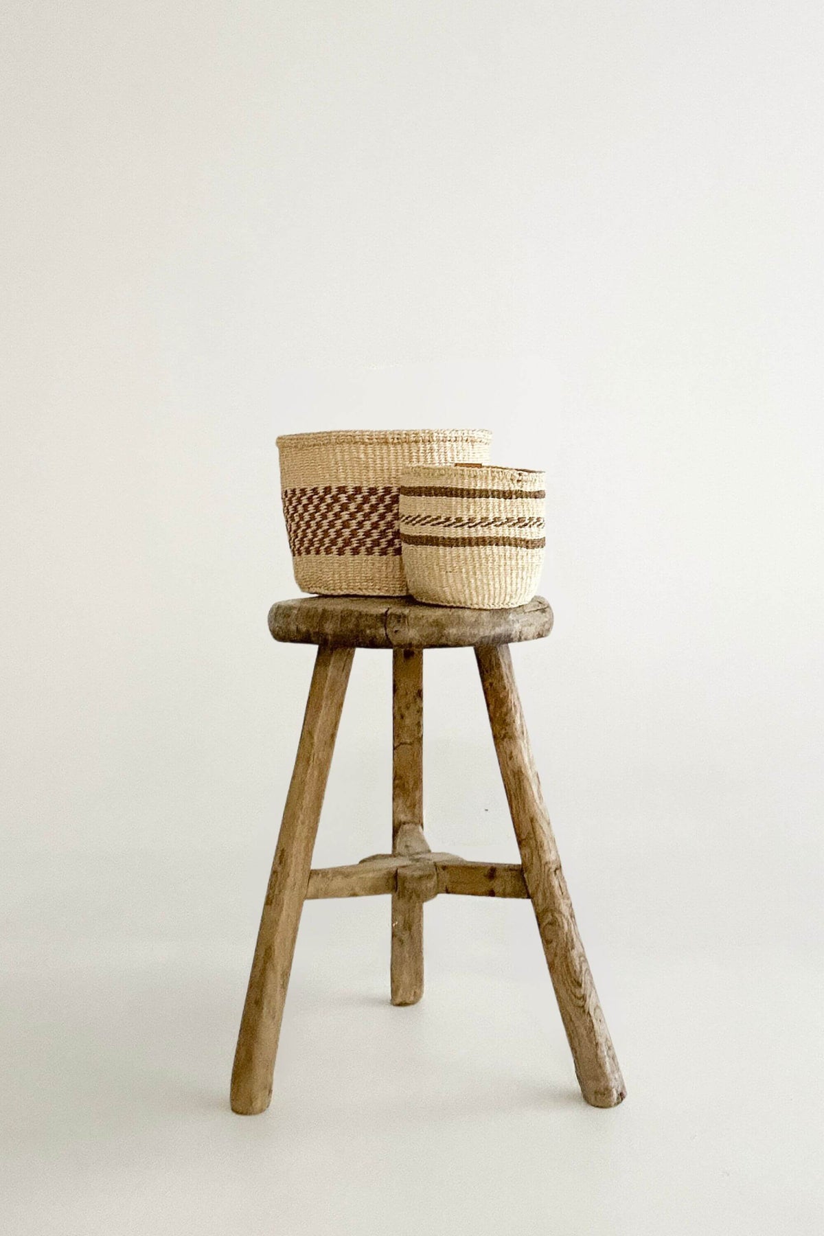 Woven Sisal Storage Basket - Small (Pair)