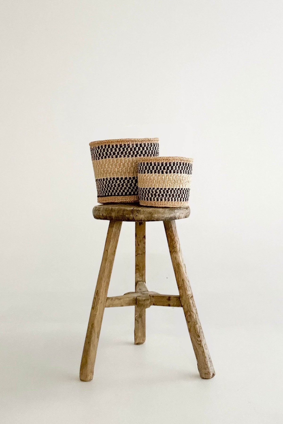 Woven Sisal Storage Basket - Small (Pair)
