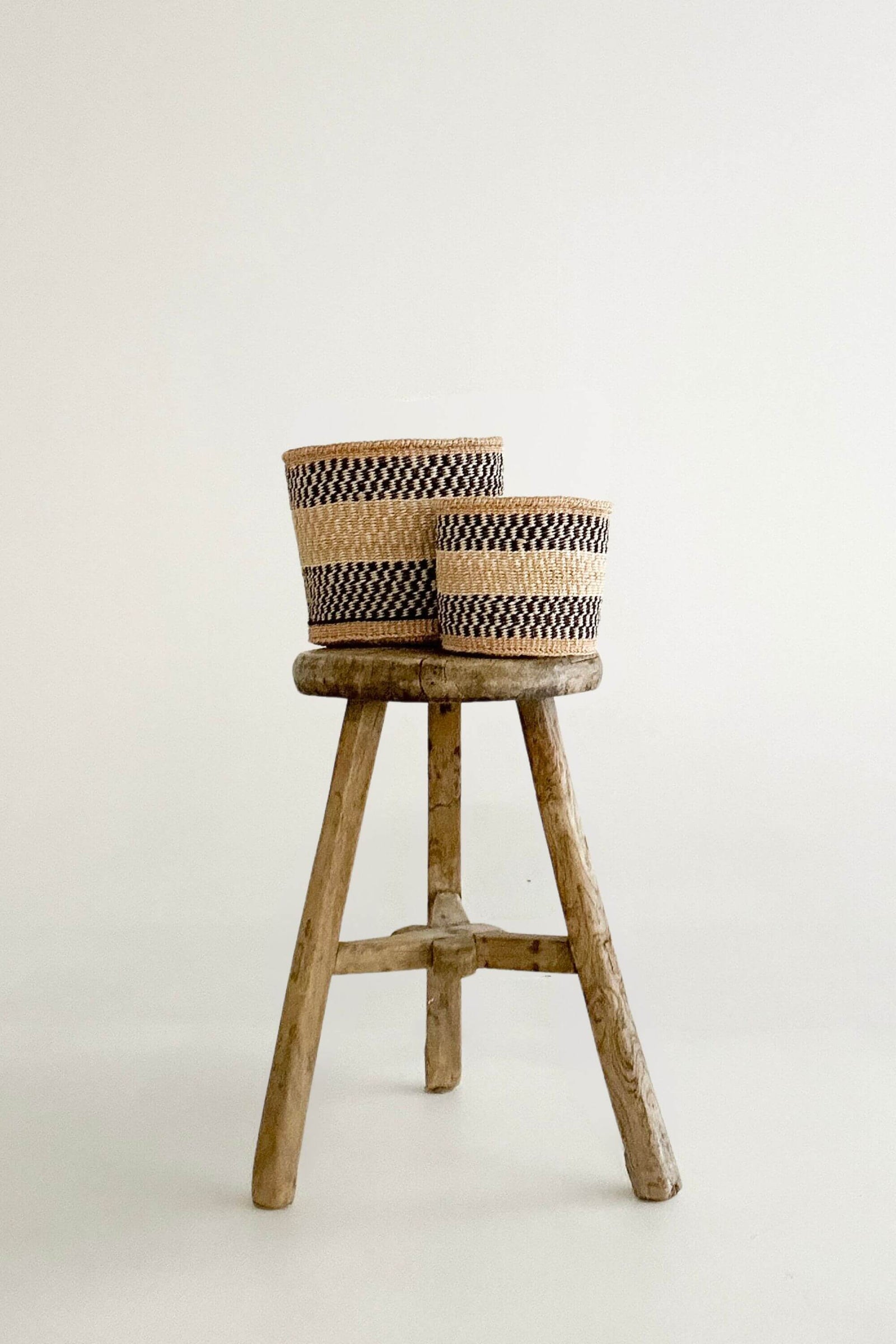 Woven Sisal Storage Basket - Small (Pair)