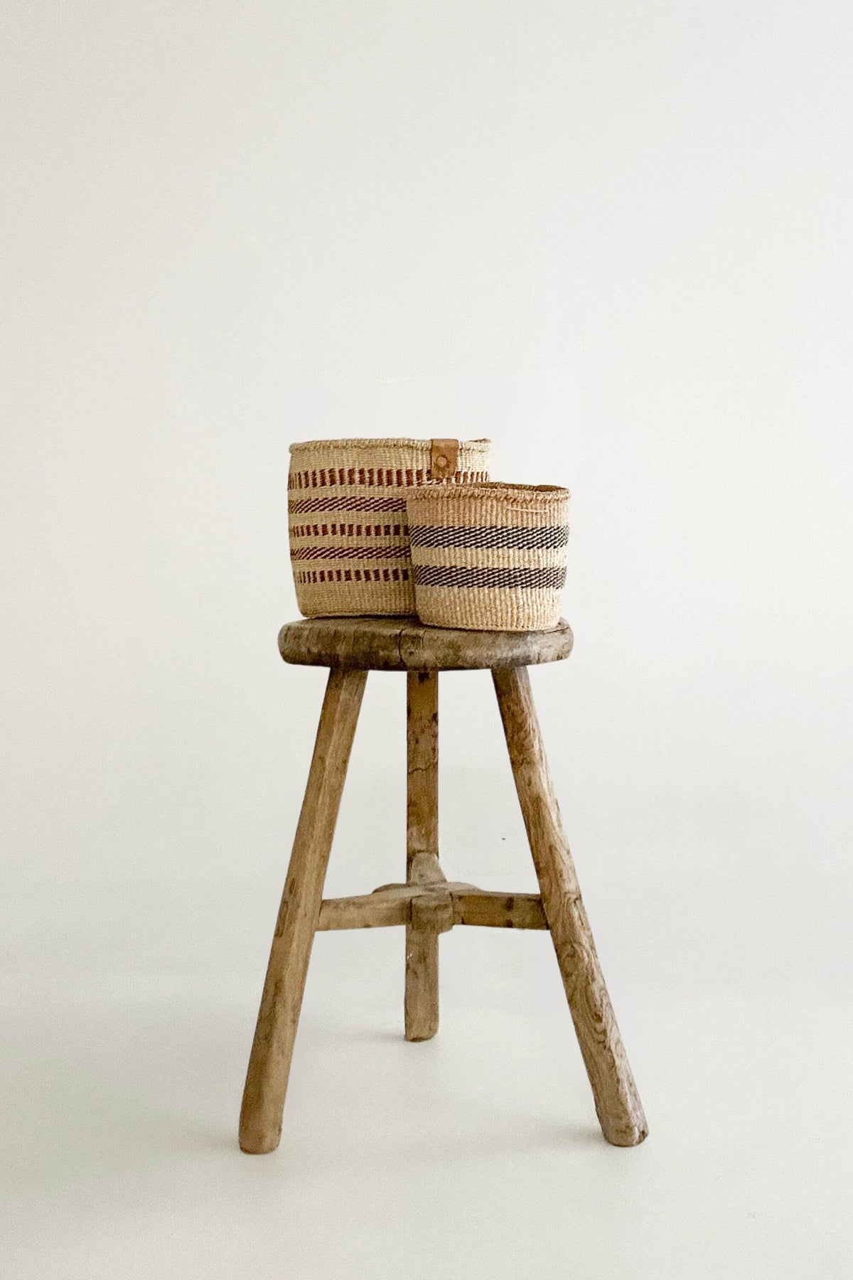 Woven Sisal Storage Basket - Small (Pair)