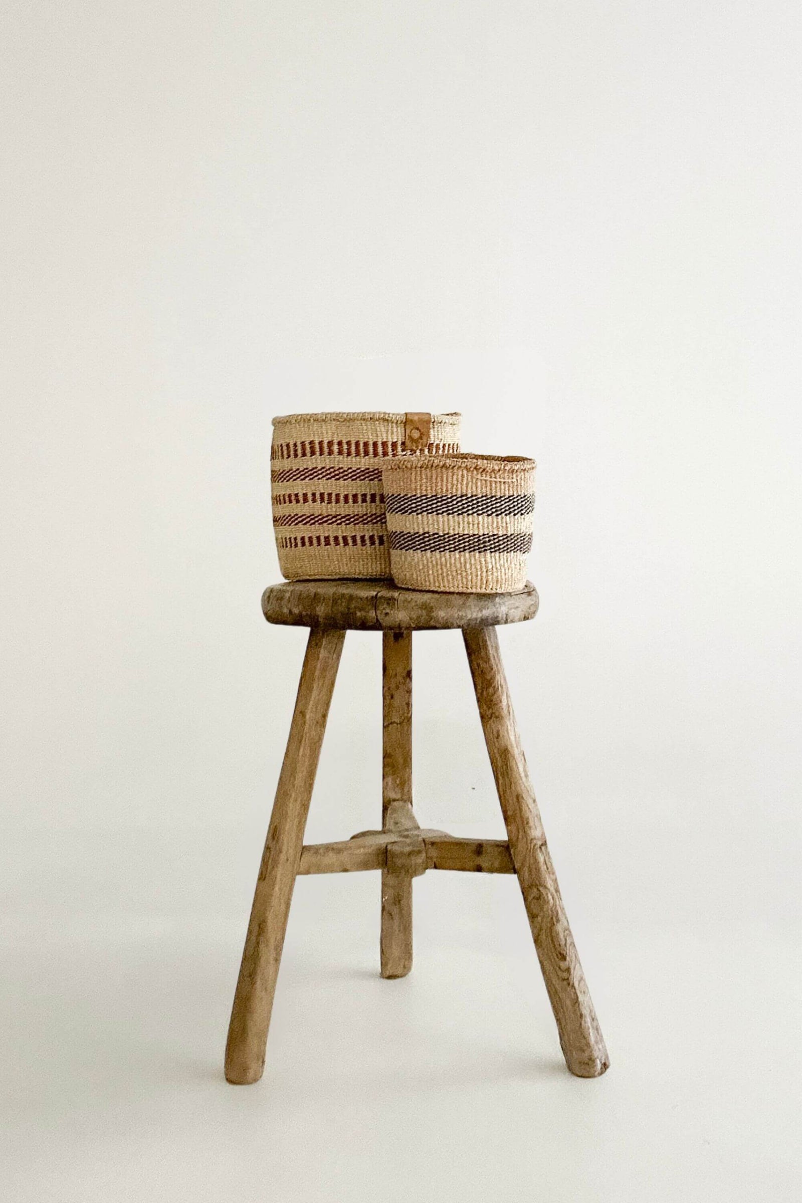 Woven Sisal Storage Basket - Small (Pair)