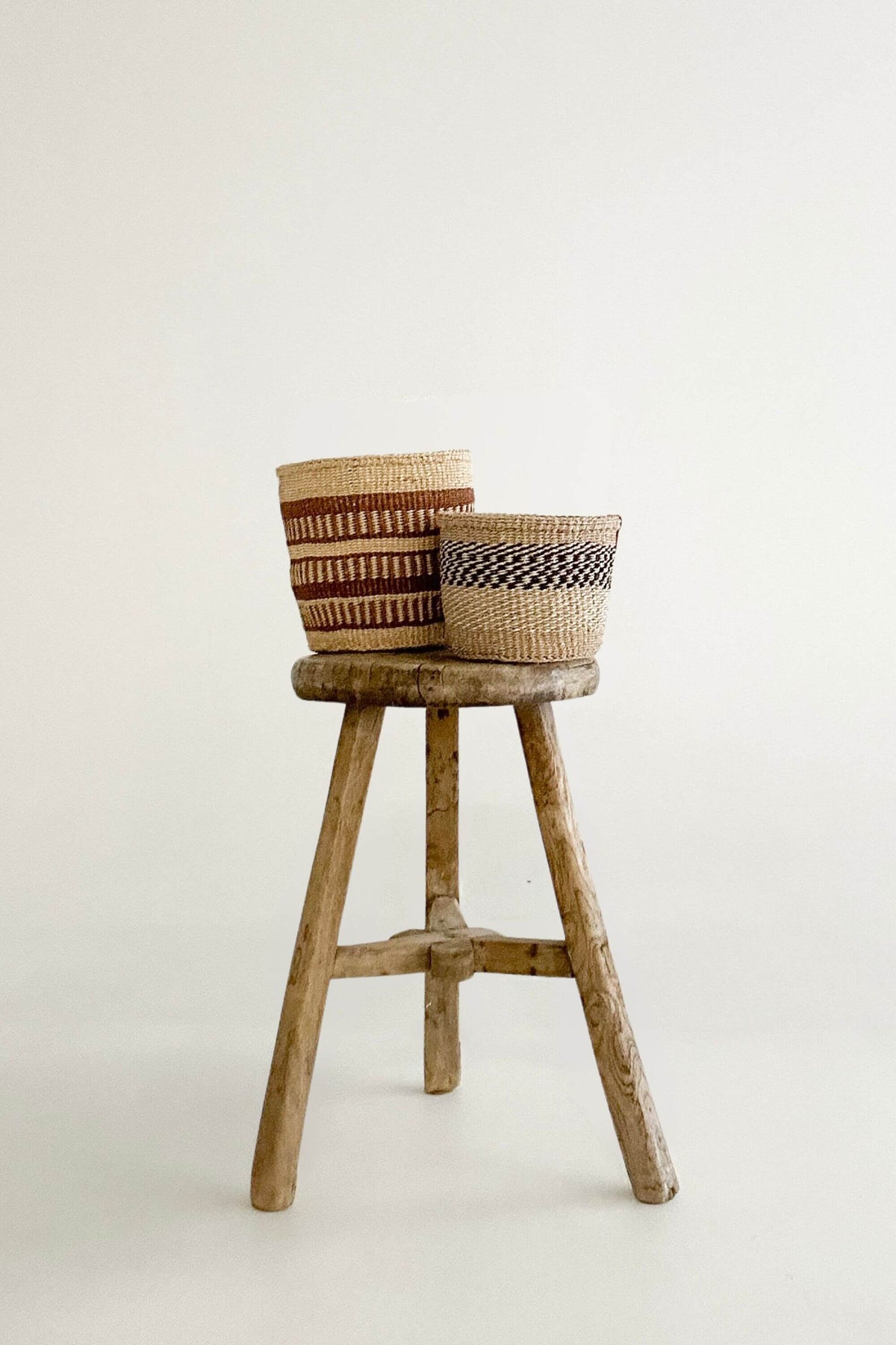 Woven Sisal Storage Basket - Small (Pair)