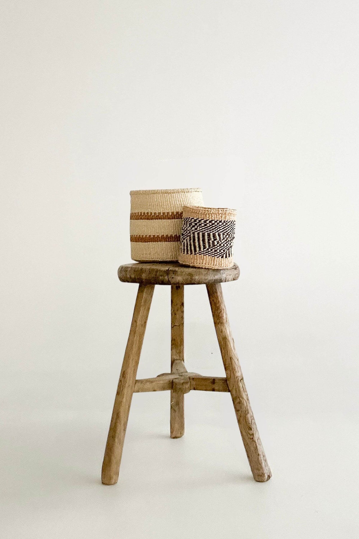 Woven Sisal Storage Basket - Small (Pair)