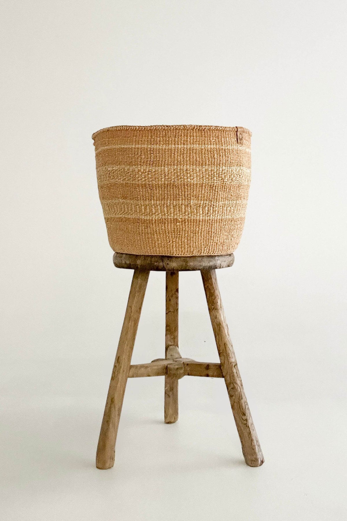 Woven Sisal Storage Basket - Large