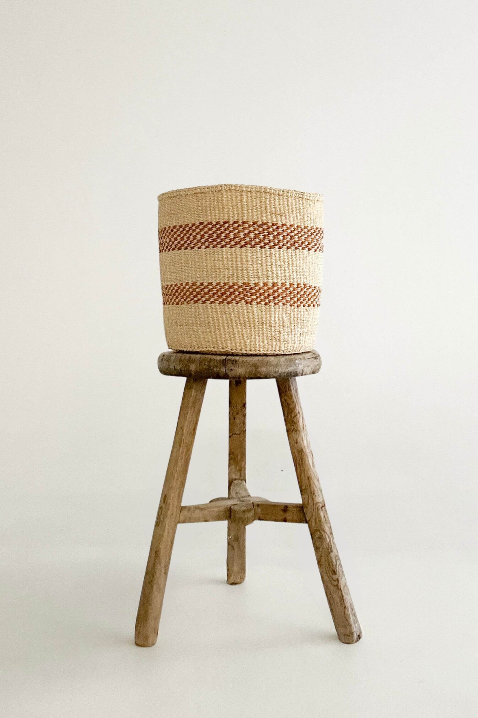 Woven Sisal Storage Basket - Large