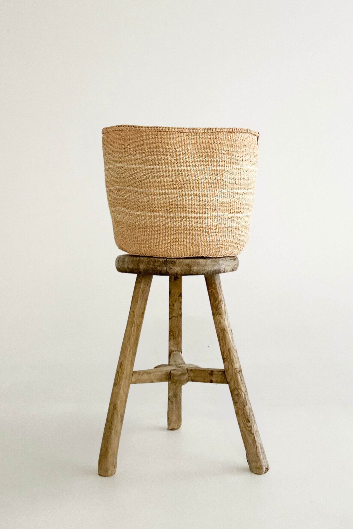 Woven Sisal Storage Basket - Large