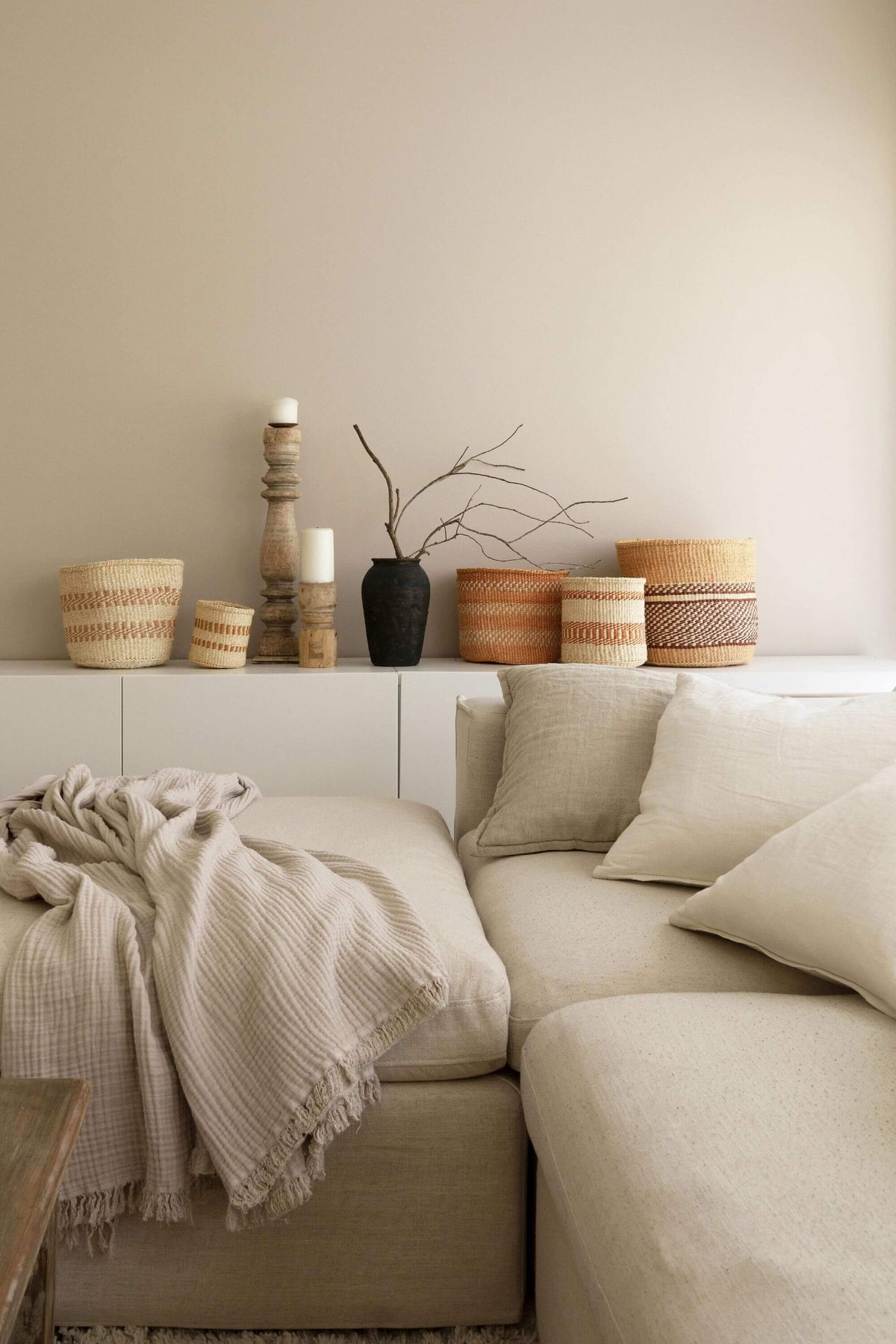 Woven Sisal Storage Basket - Large