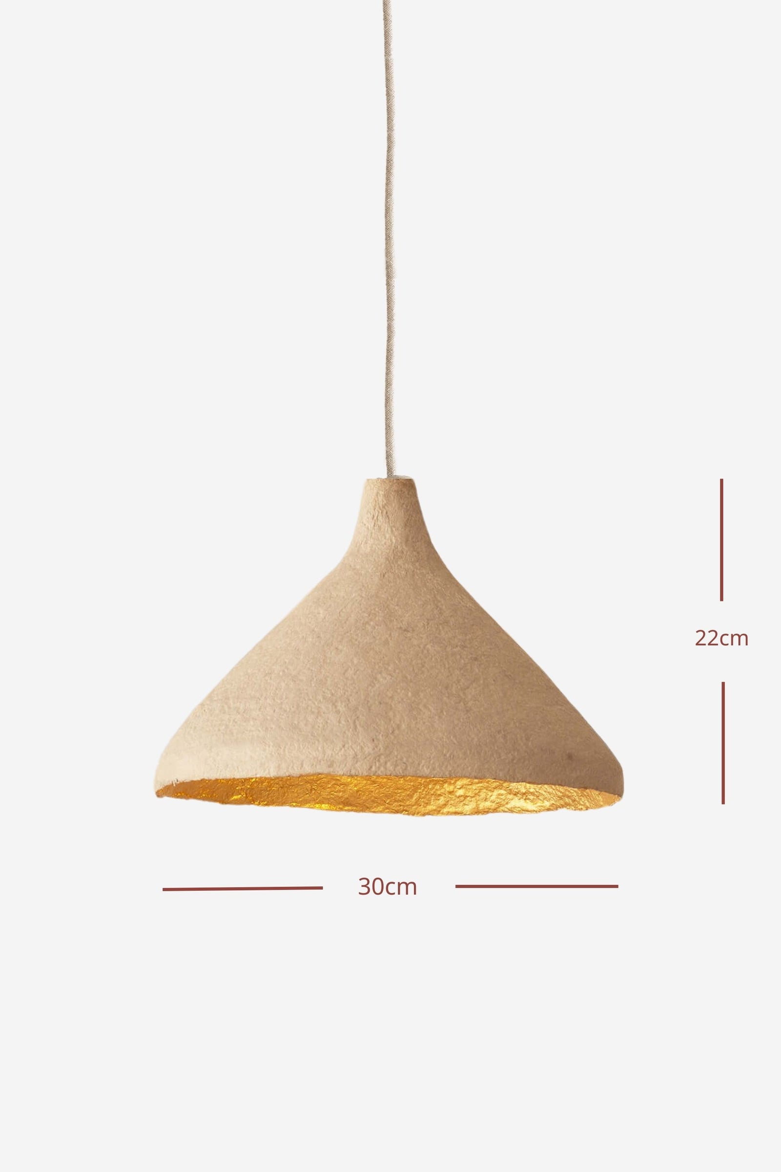 Classic Cone Pendant Light - Oat