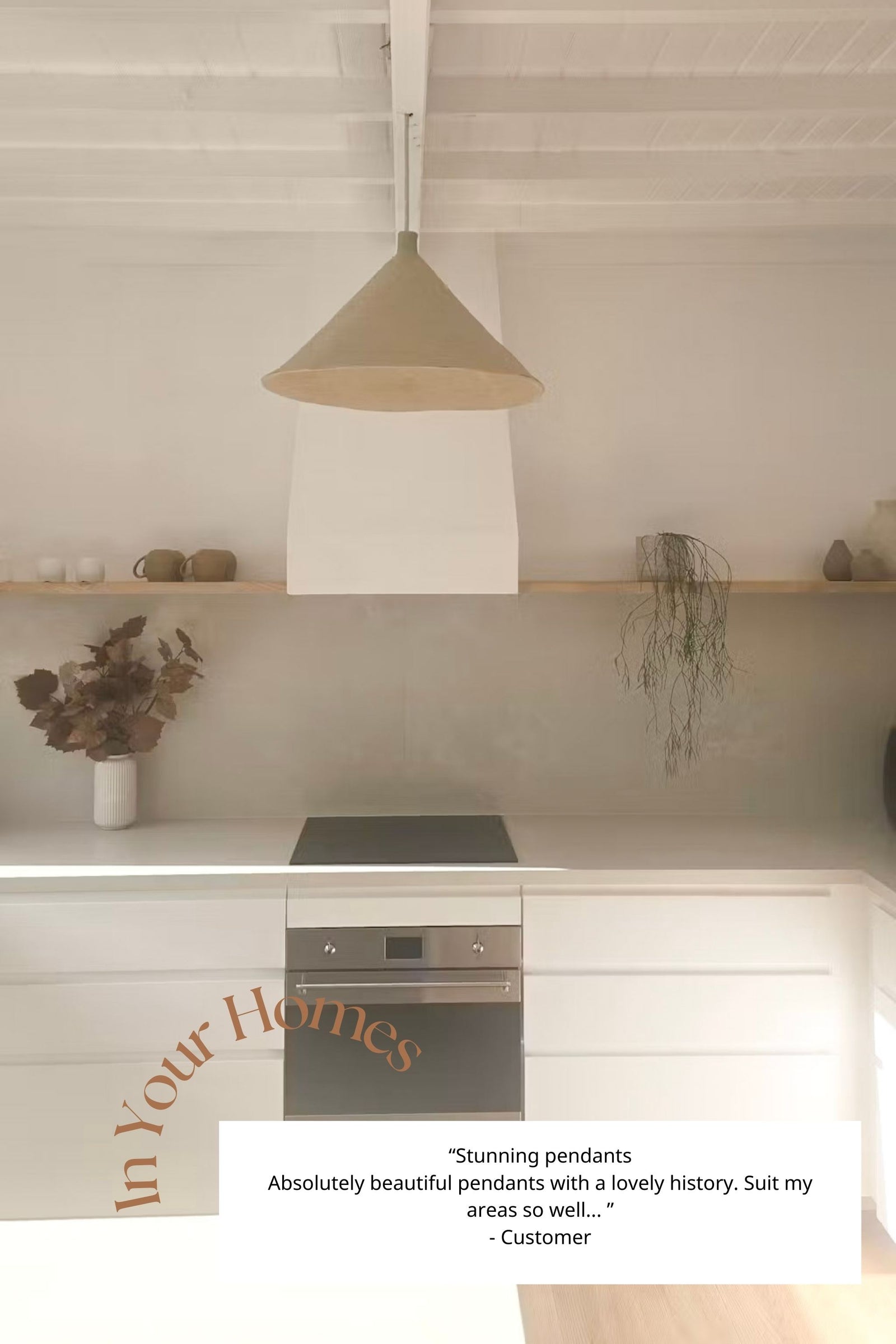 Coffee Cone Pendant Light - Large