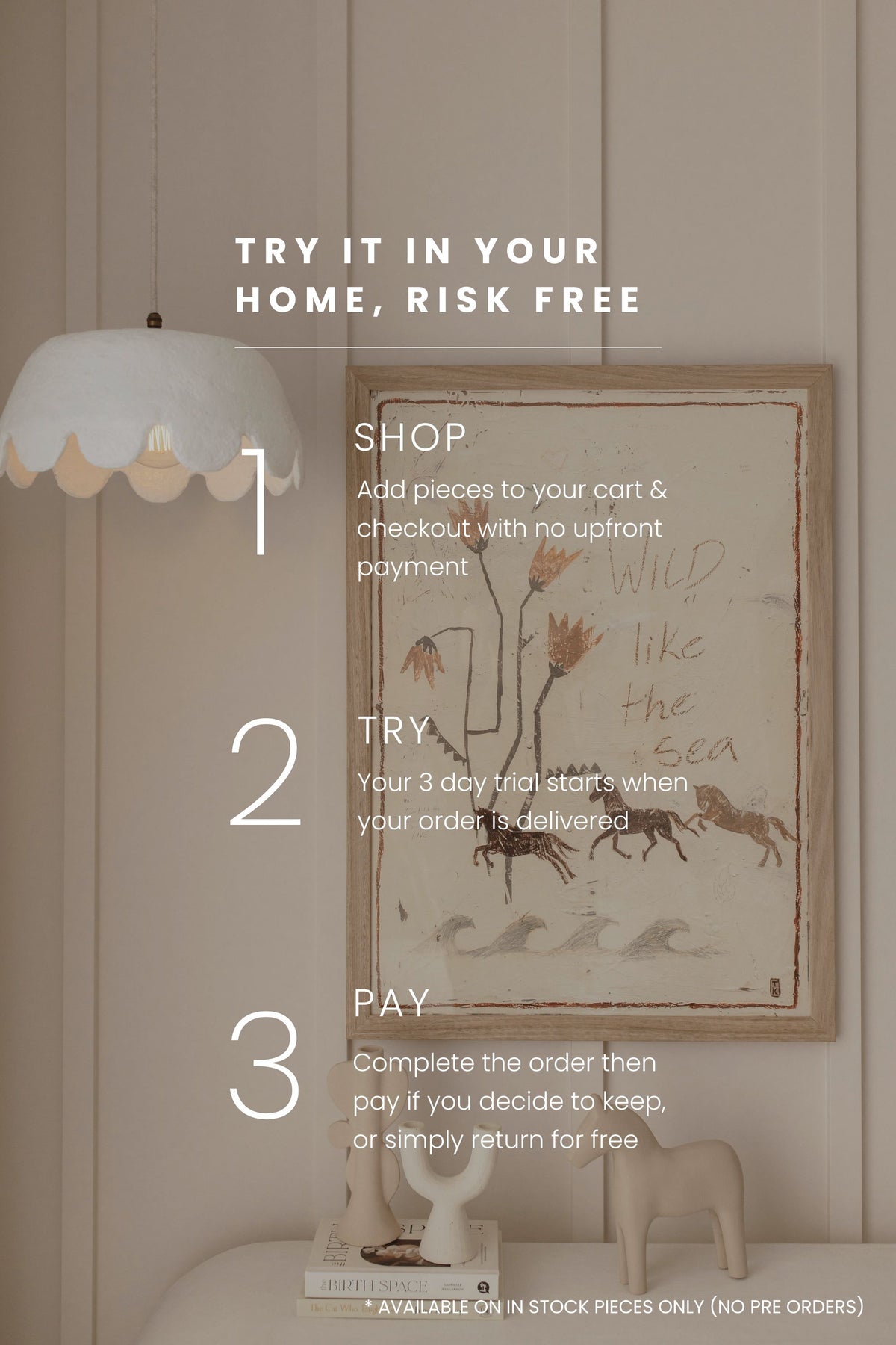 Scalloped Pendant Light - White - Medium