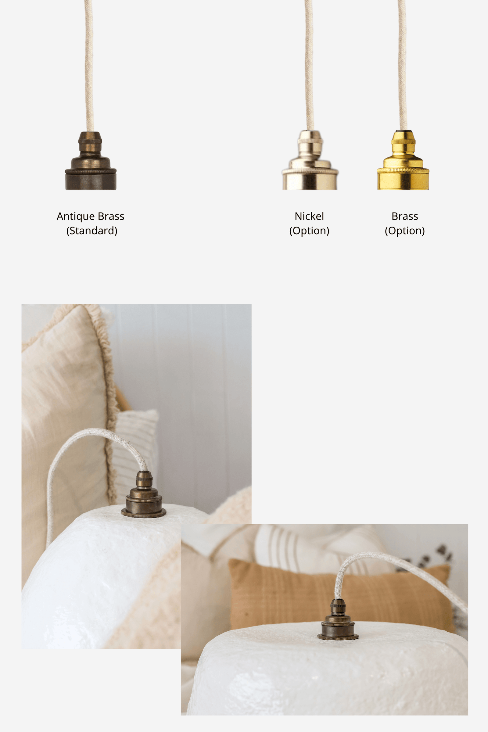 Scalloped Pendant Light - White - Large (see dispatch etc below)