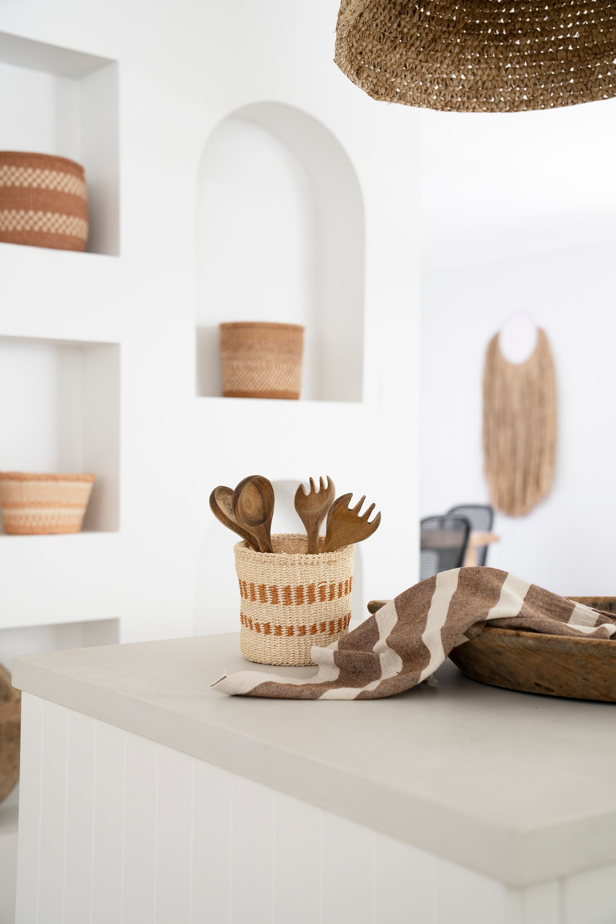 Woven Sisal Storage Basket - Large