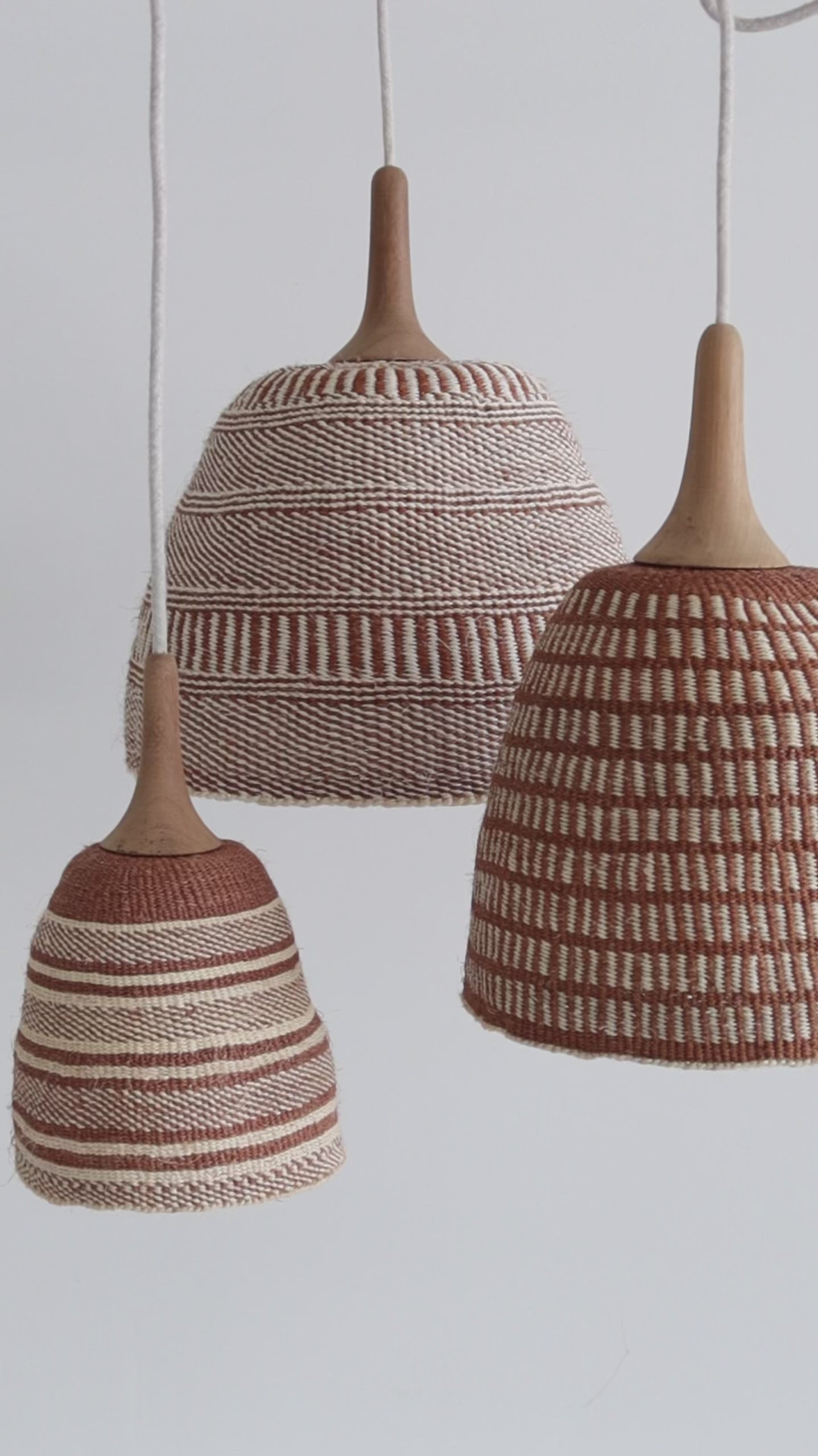 Bespoke Woven Pendant Lights