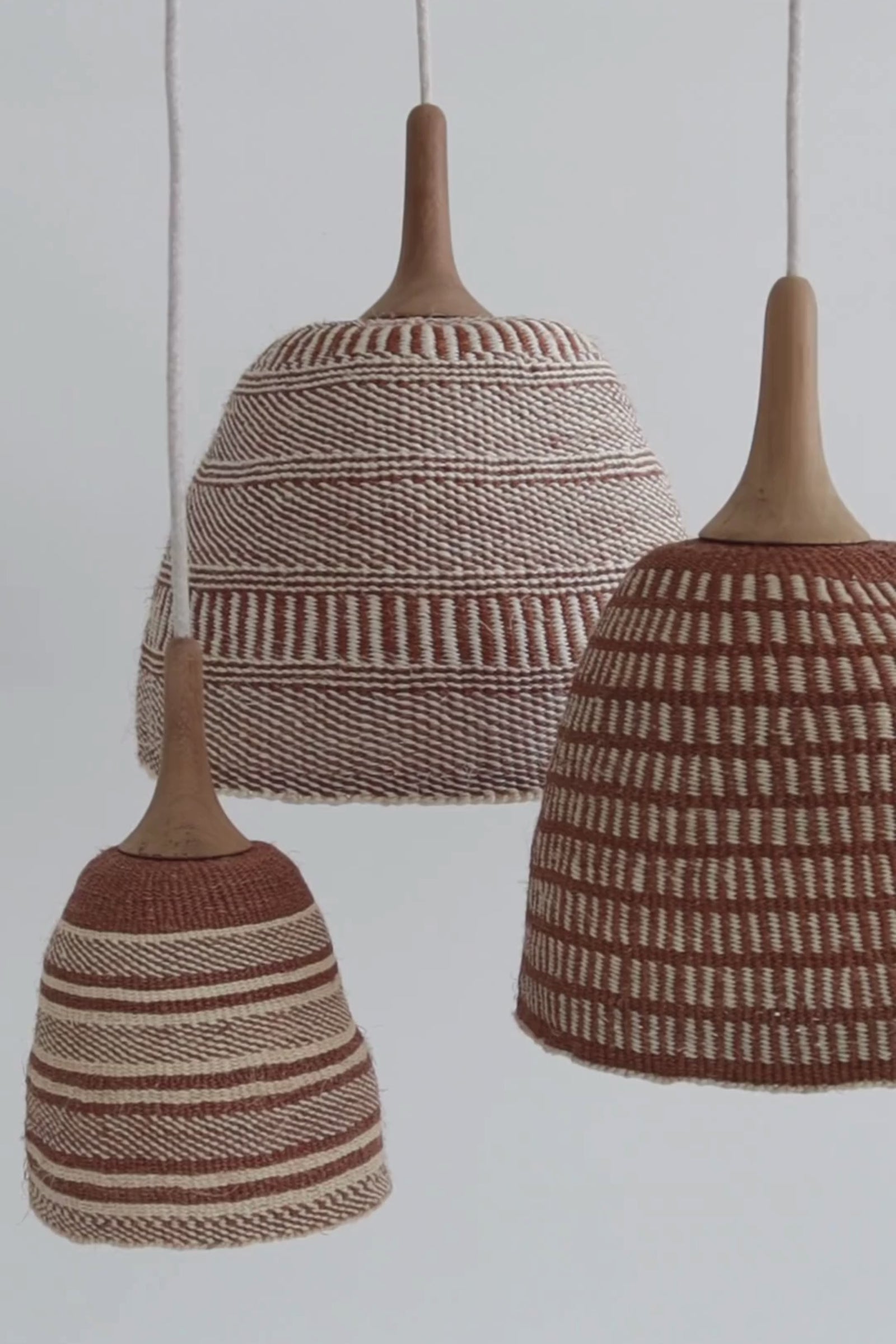 Caramel Collection - Bespoke Woven Pendant Lights