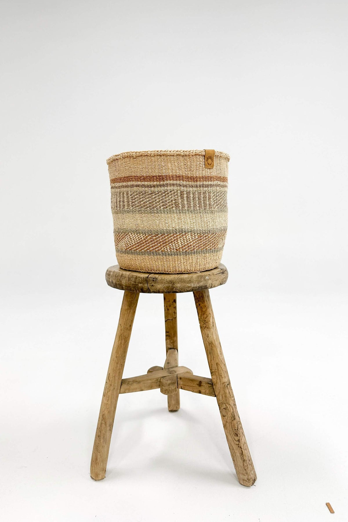 Woven Sisal Storage Basket - Medium