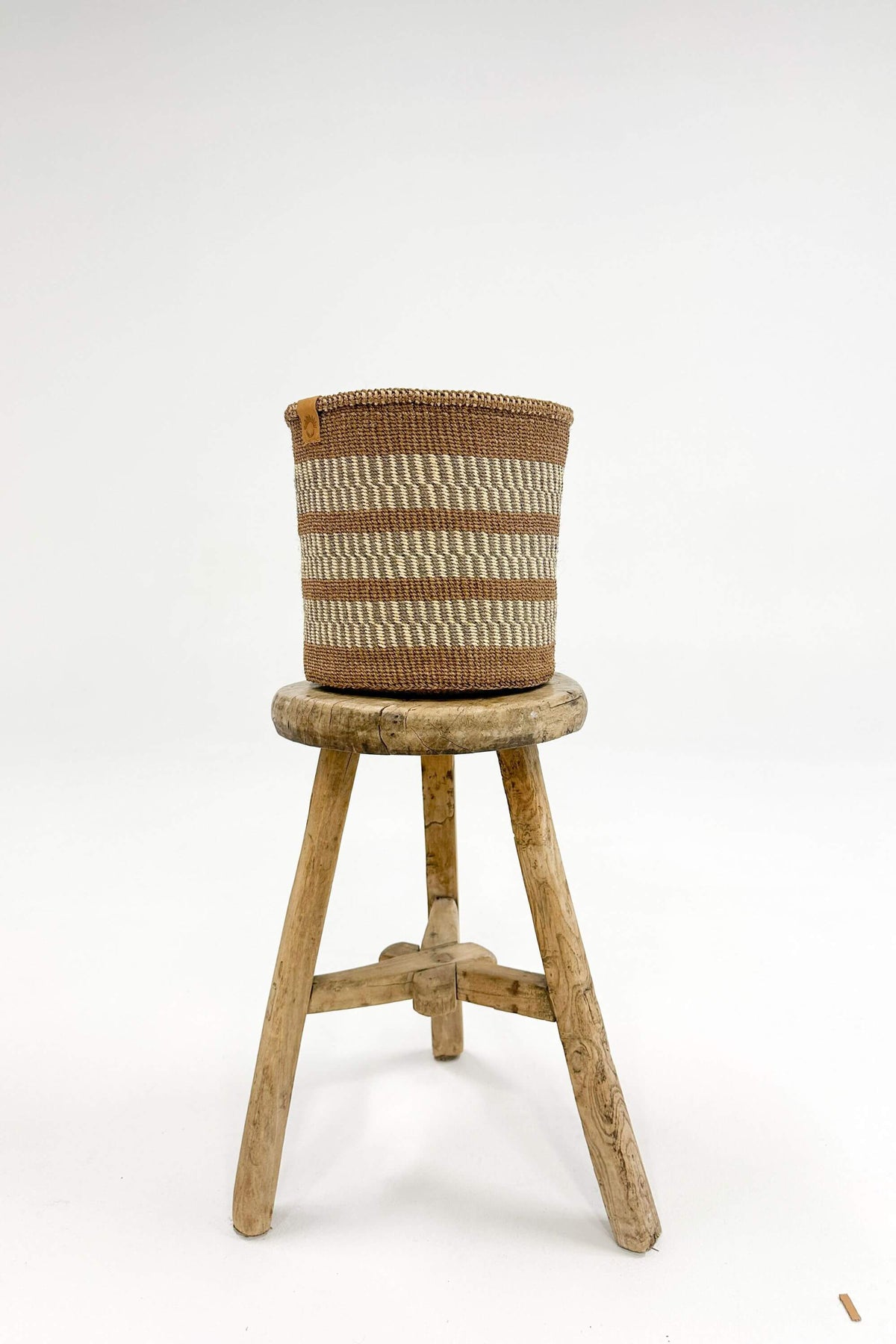 Woven Sisal Storage Basket - Medium