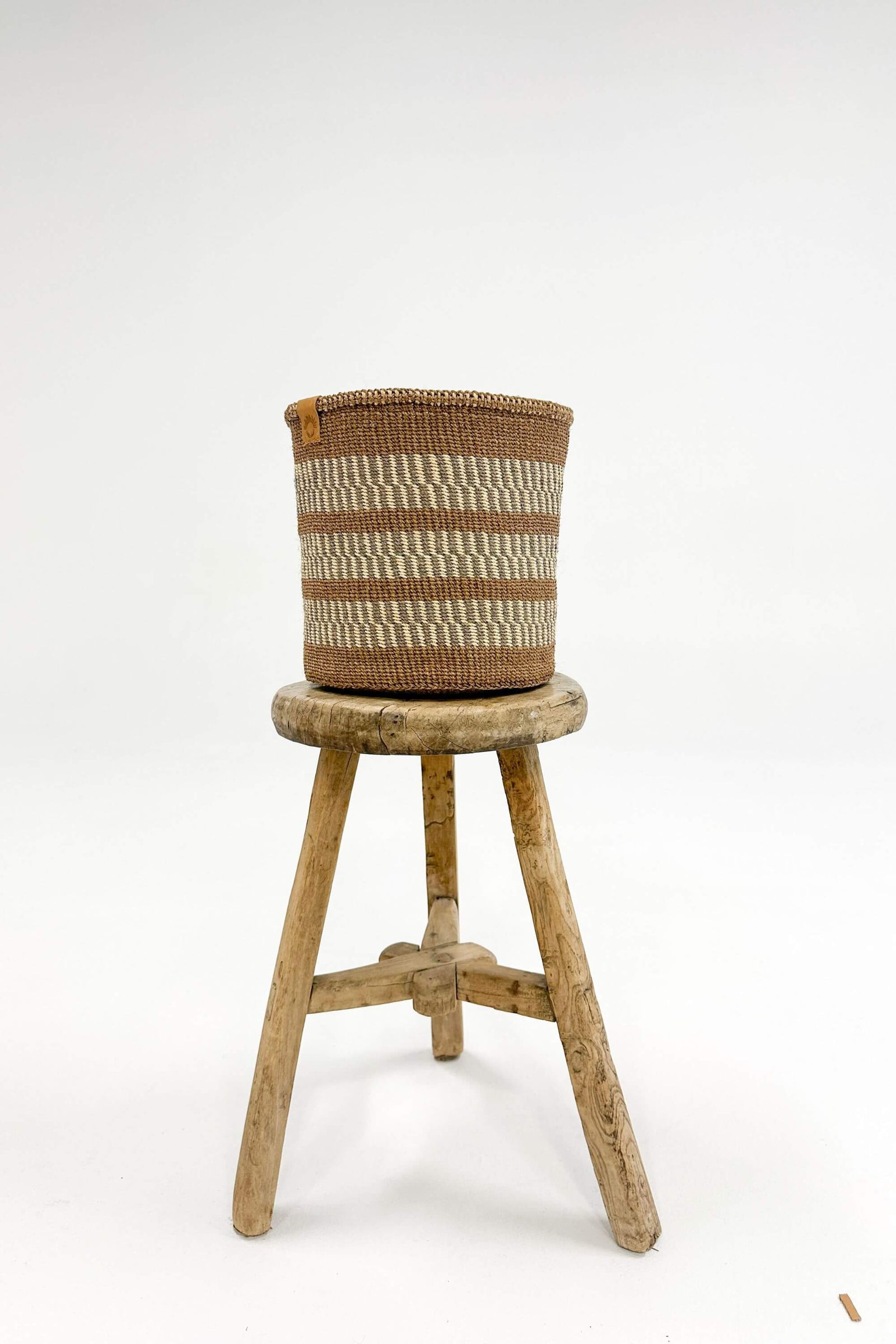 Woven Sisal Storage Basket - Medium