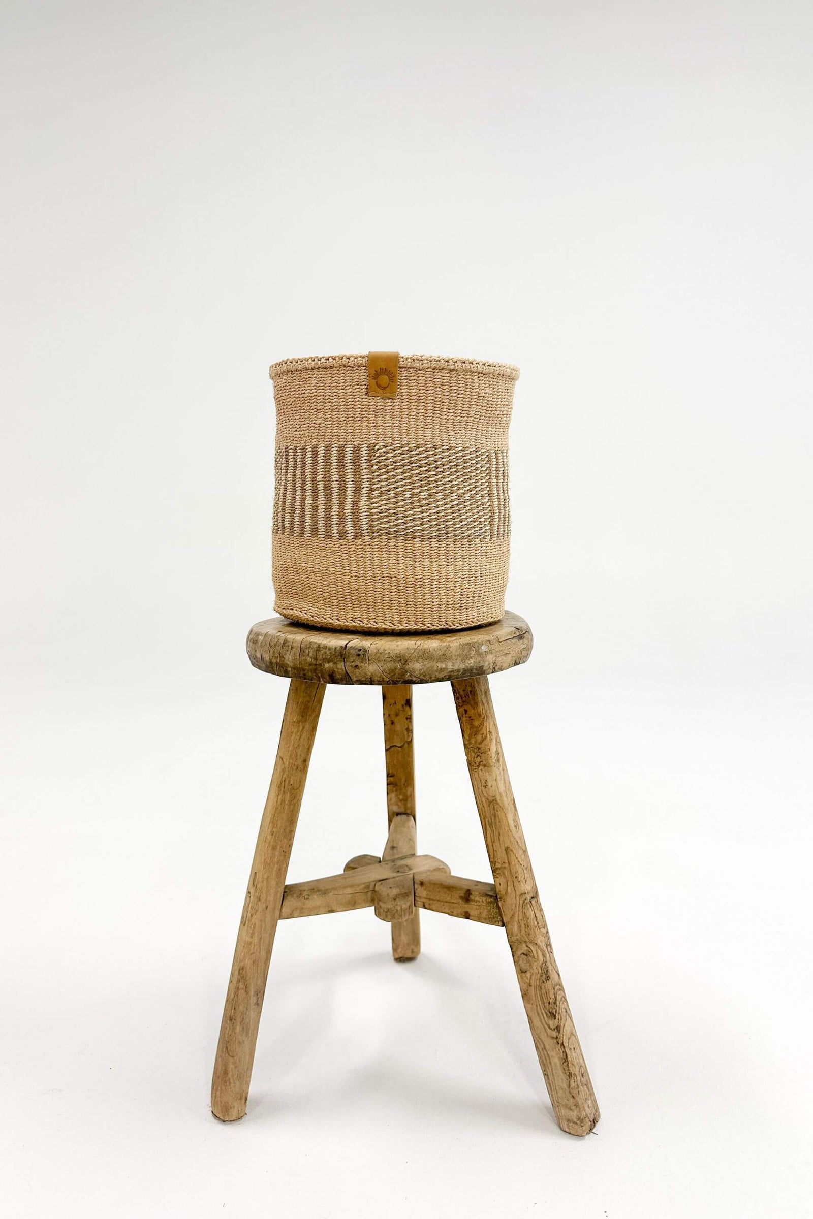 Woven Sisal Storage Basket - Medium