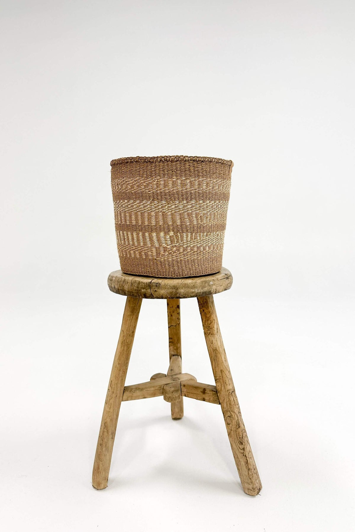 Woven Sisal Storage Basket - Medium