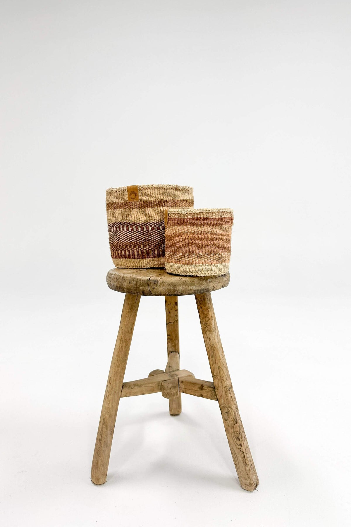 Woven Sisal Storage Basket - Small (Pair)