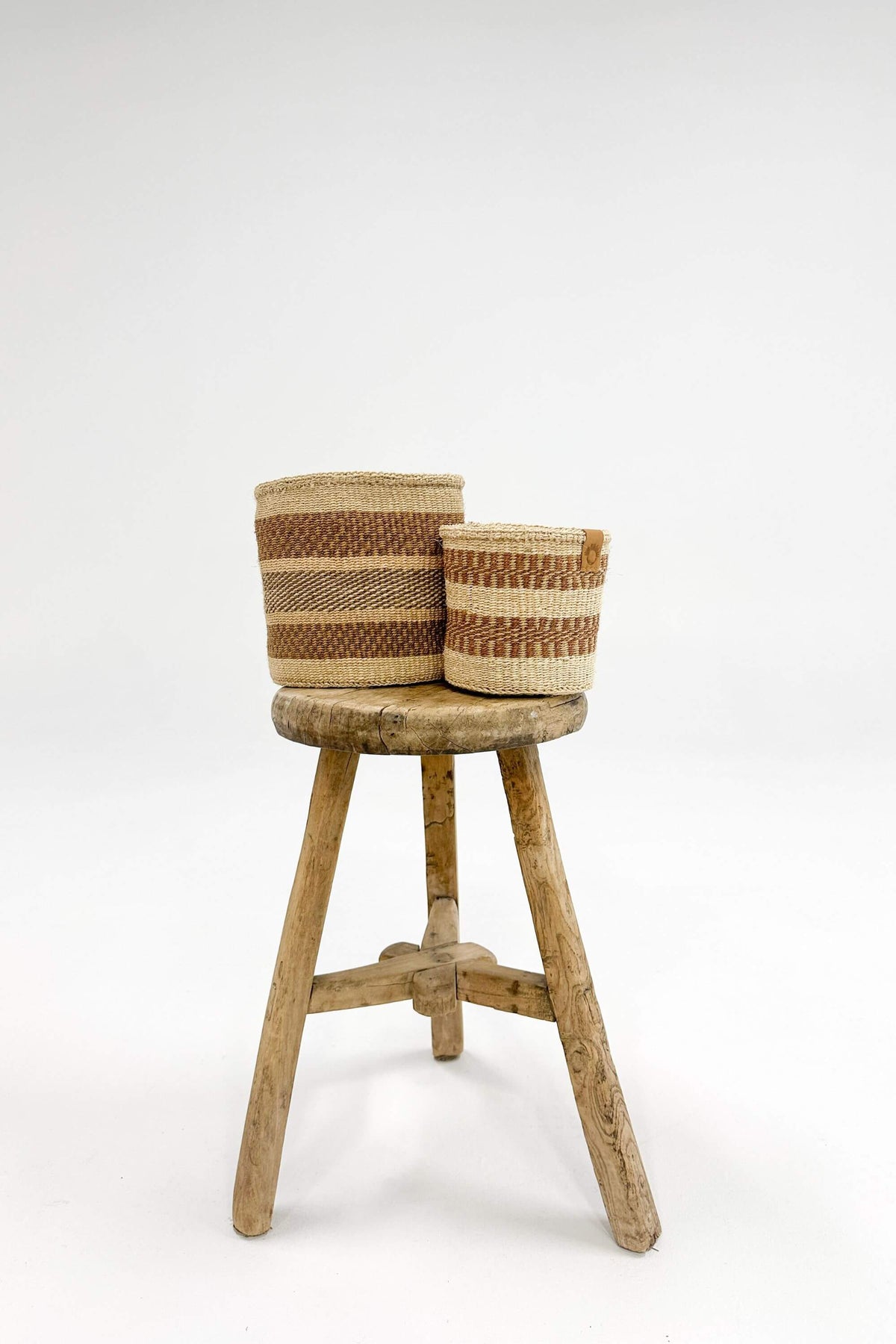 Woven Sisal Storage Basket - Small (Pair)