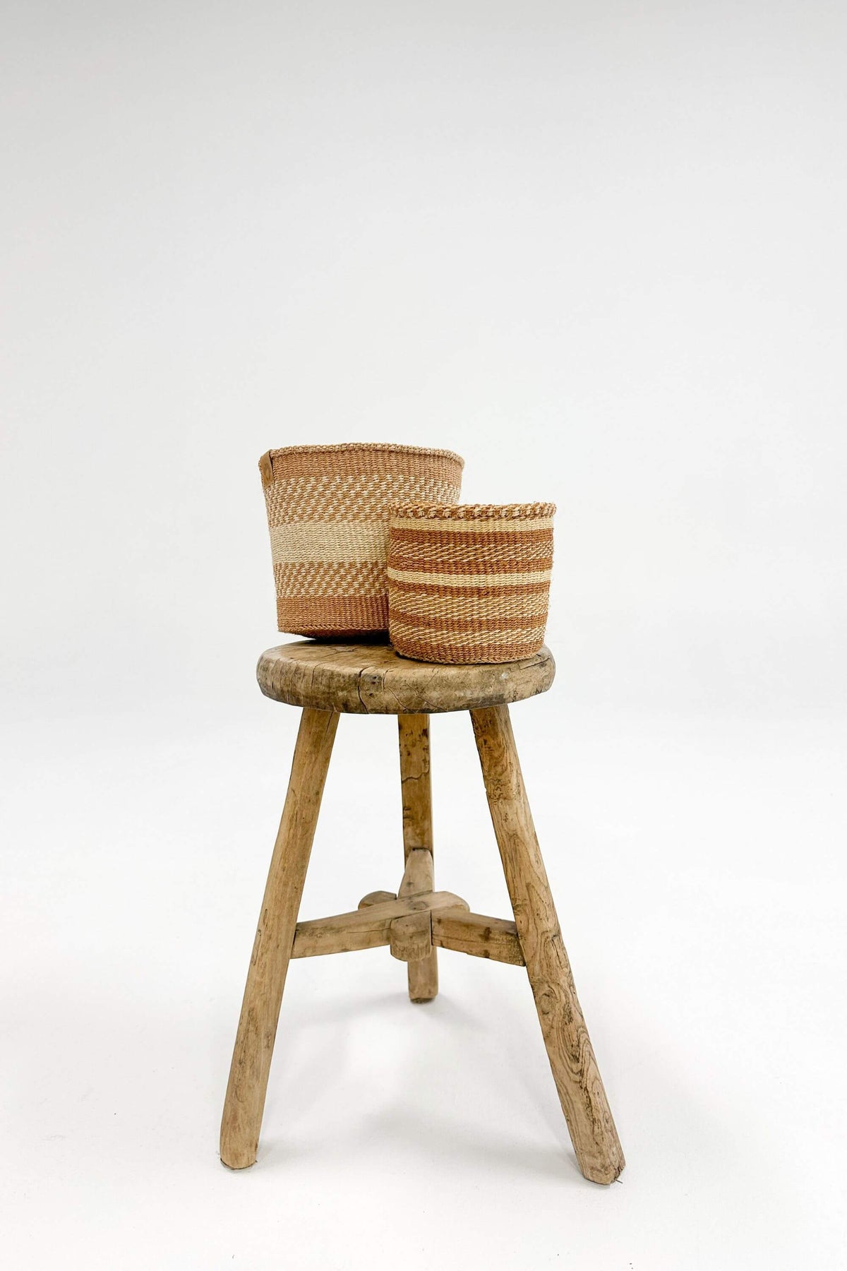Woven Sisal Storage Basket - Small (Pair)