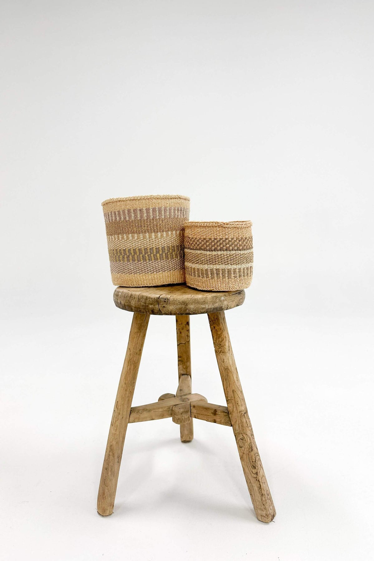Woven Sisal Storage Basket - Small (Pair)