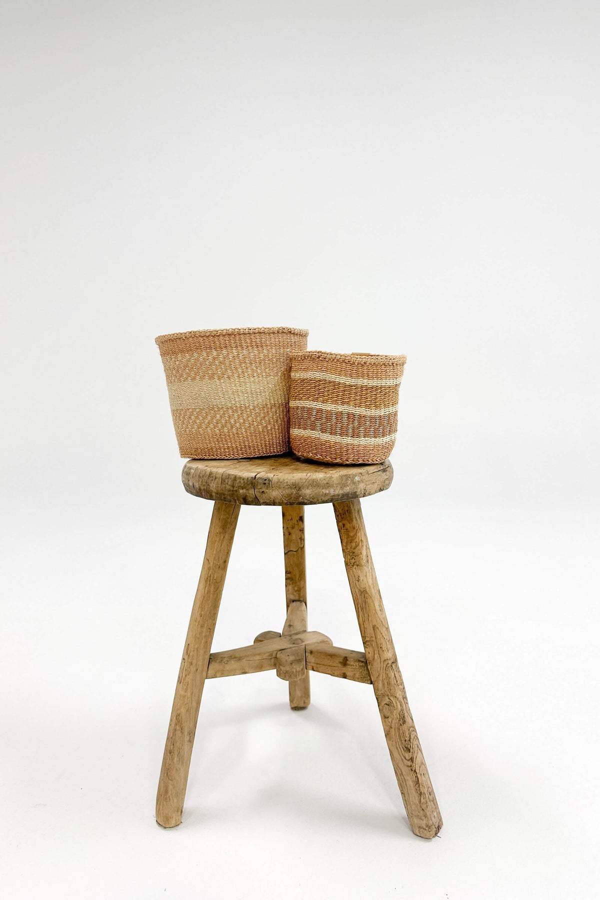 Woven Sisal Storage Basket - Small (Pair)